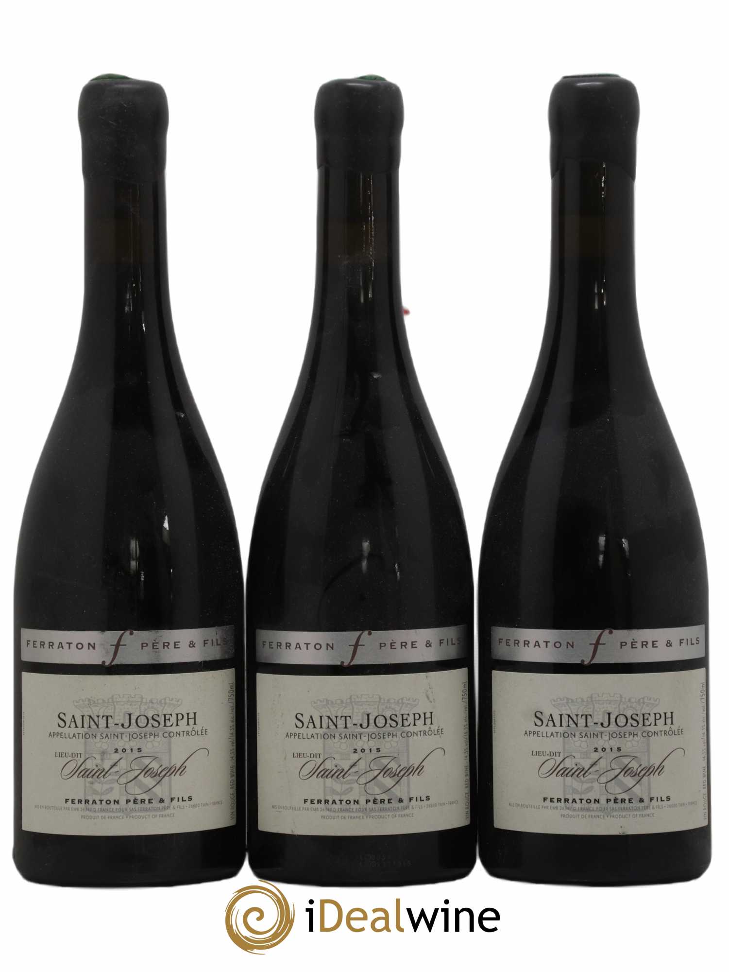 Saint-Joseph Ferraton Pere & Fils 2015 - Lot de 3 bouteilles - 0