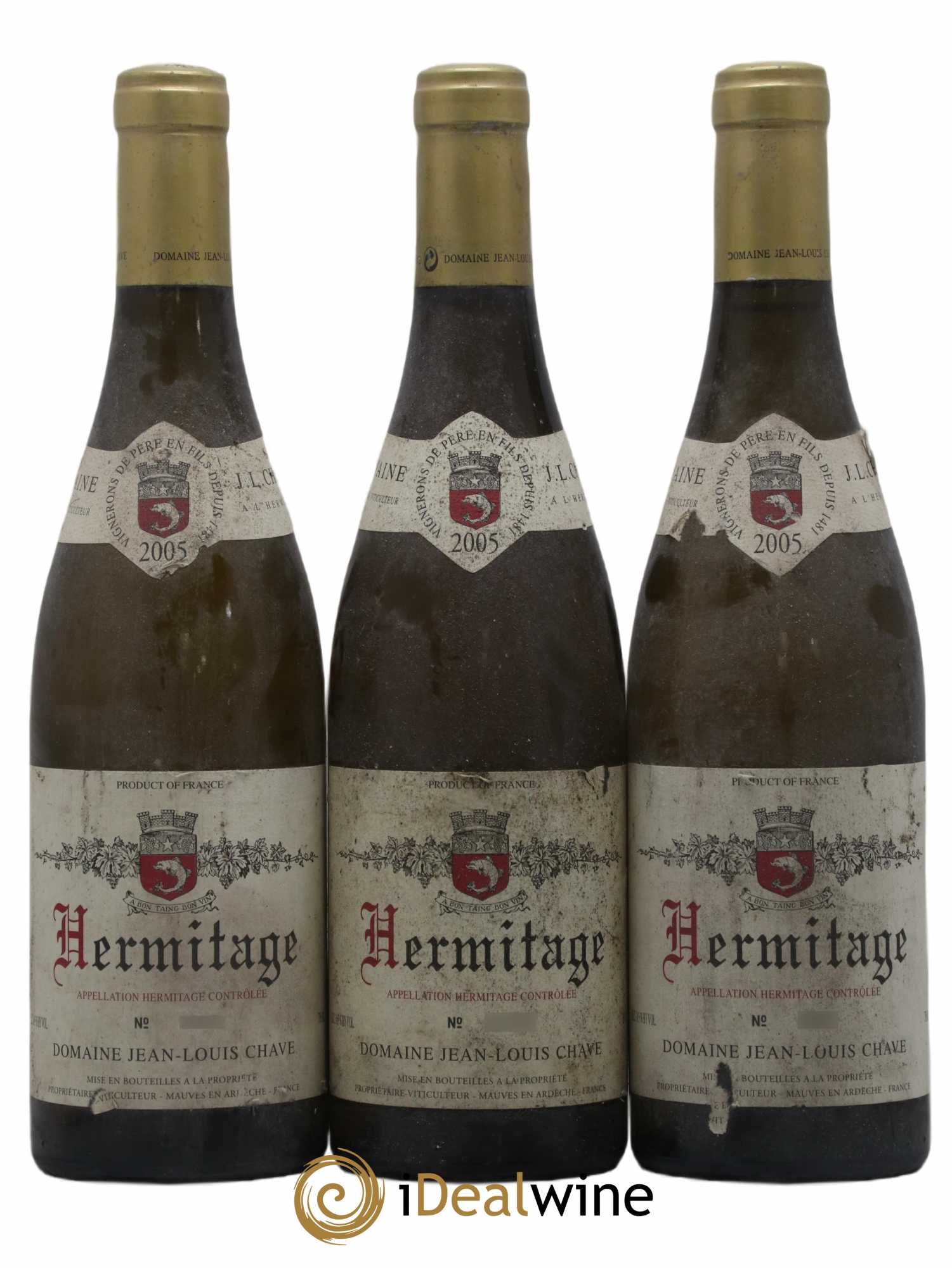 Hermitage Jean-Louis Chave 2005 - Lot de 3 bouteilles - 0