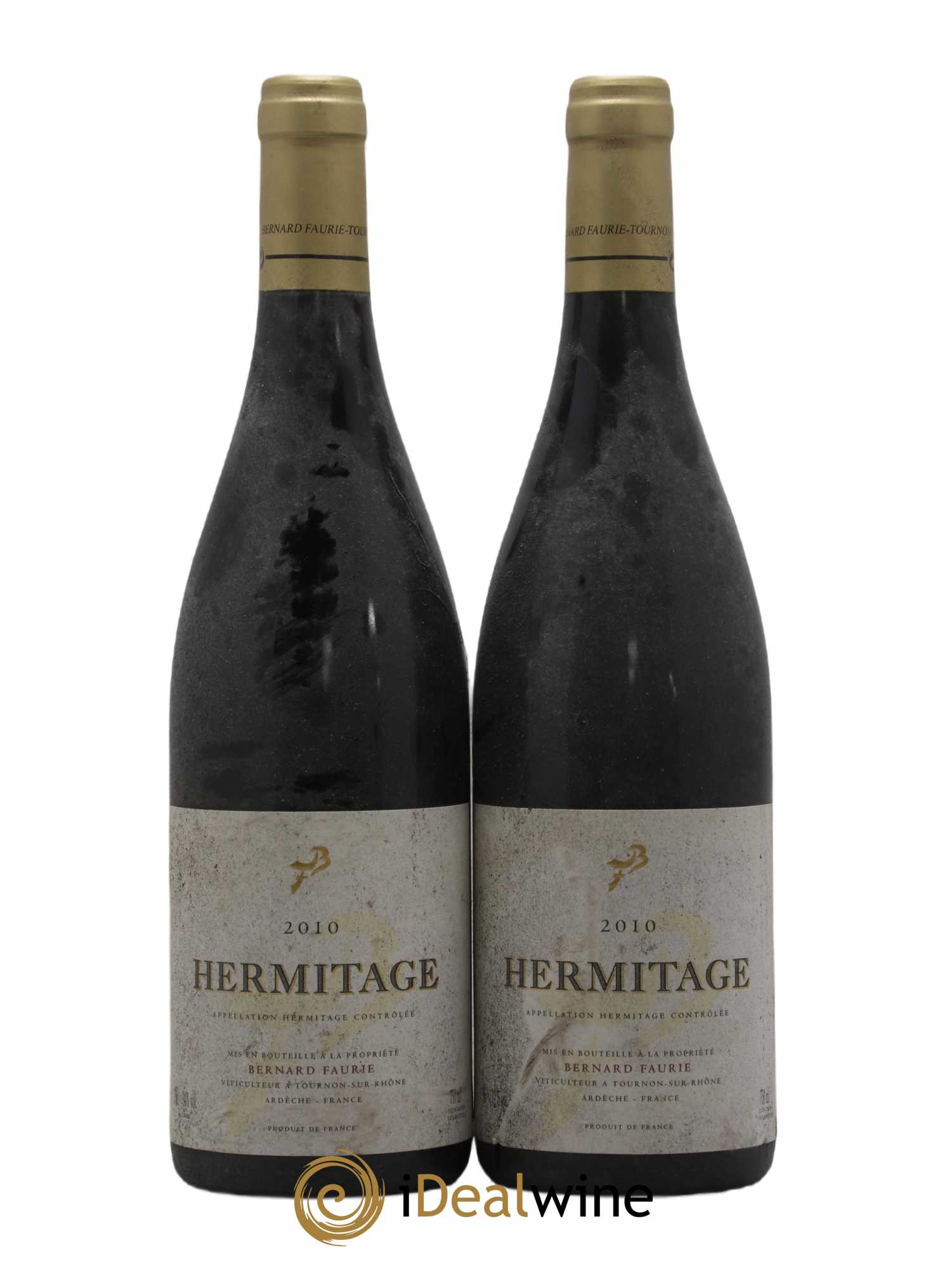 Hermitage Bessards Méal (capsule dorée) Bernard Faurie 2010 - Lot de 2 bouteilles - 0