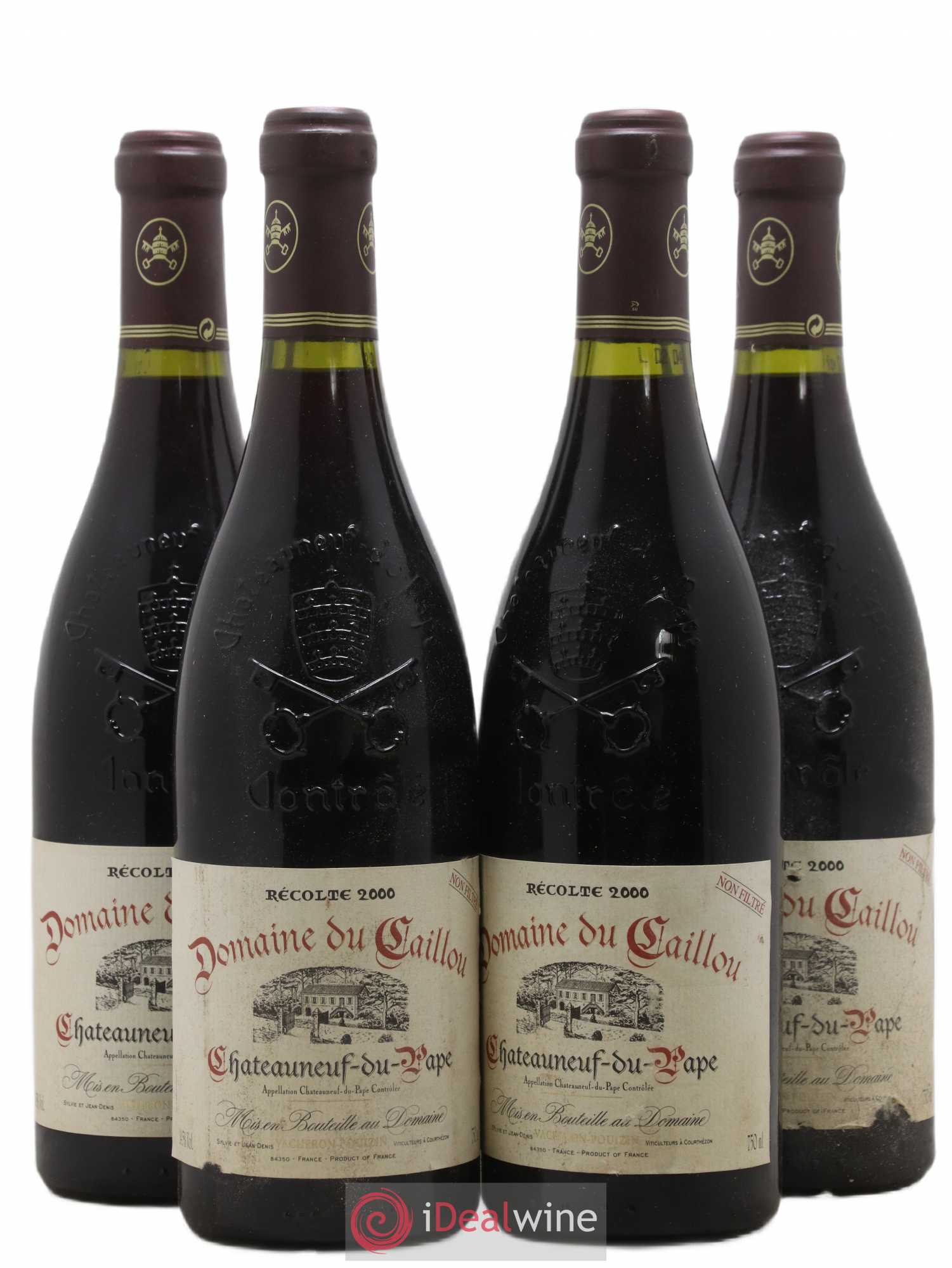 Châteauneuf-du-Pape Domaine Le Clos Du Caillou 2000 - Lot de 4 bouteilles - 0