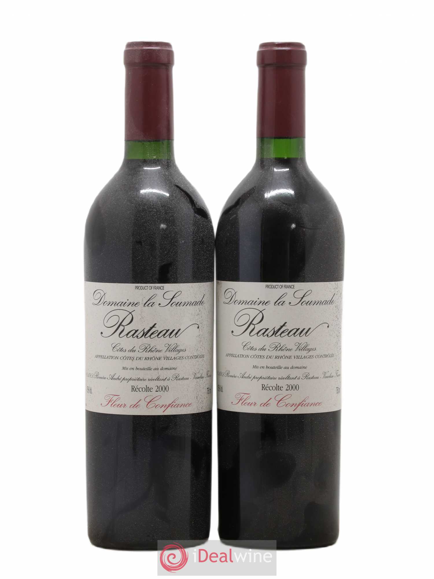 Rasteau Fleur de confiance La Soumade (Domaine) 2000 - Lot de 2 bouteilles - 0