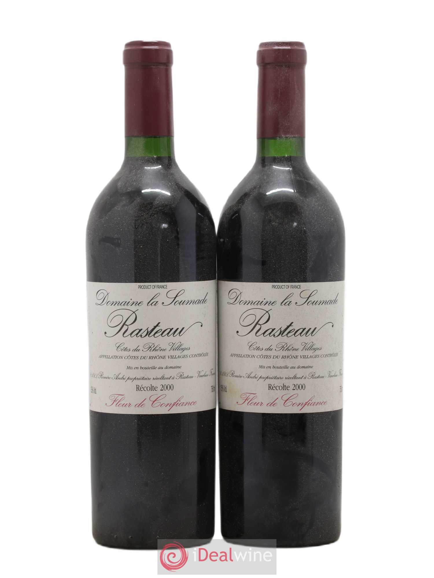 Rasteau Fleur de confiance La Soumade (Domaine) 2000 - Lot de 2 bouteilles - 0
