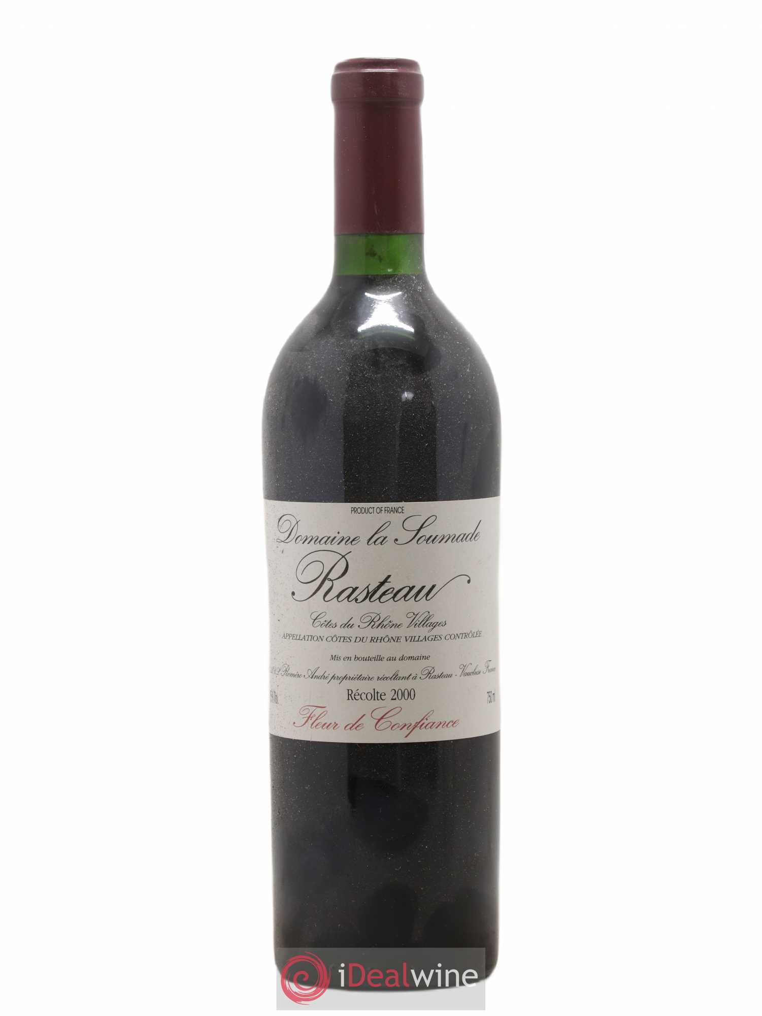 Rasteau Fleur de confiance La Soumade (Domaine) 2000 - Lot de 1 bouteille - 0