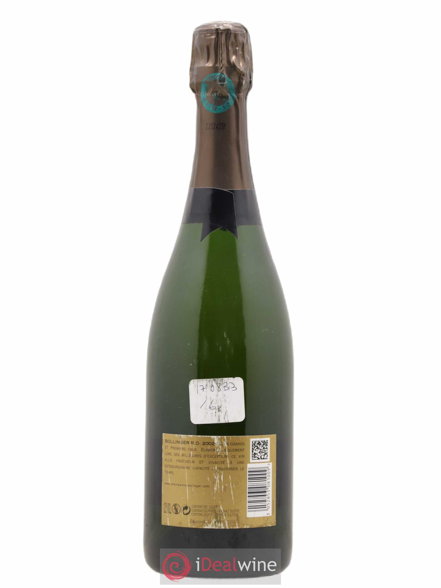 R.D. Extra-Brut Bollinger 2002 - Lot de 1 bouteille - 1