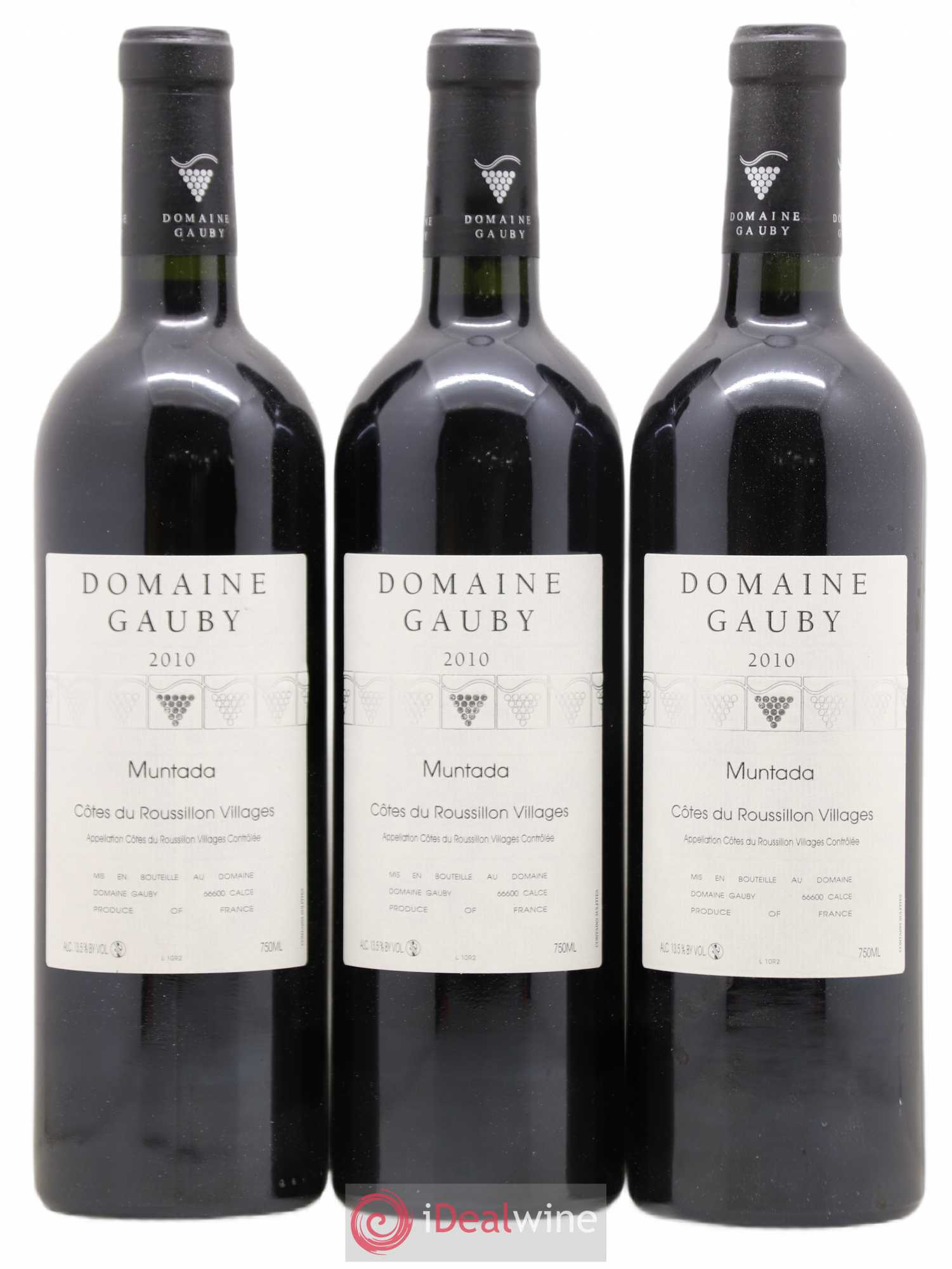 Côtes Catalanes (anciennement Côtes du Roussillon Villages) La Muntada Gauby (Domaine) 2010 - Lot de 3 bouteilles - 0