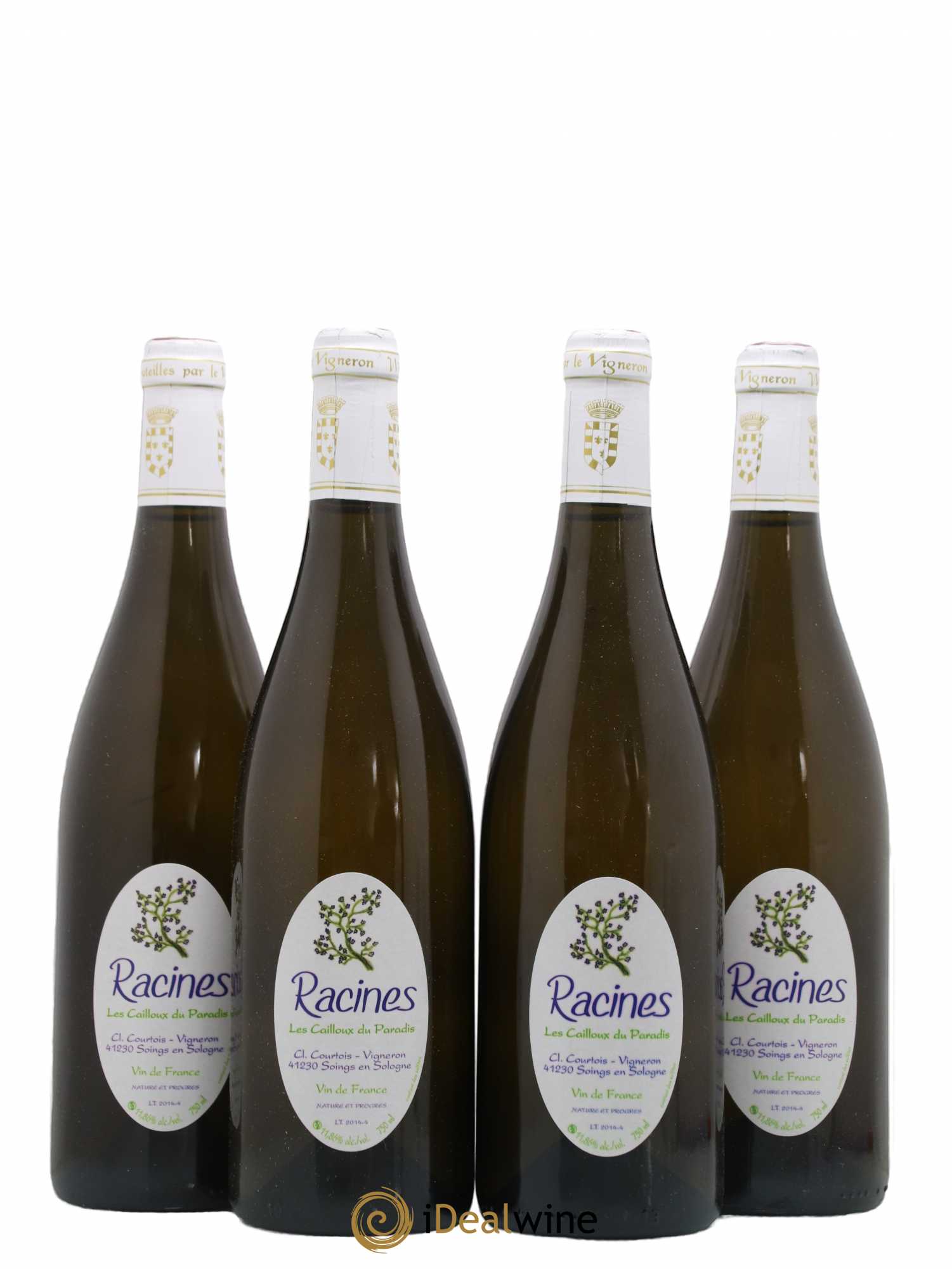 Vin de France Cuvée Racine Cailloux du Paradis Claude Courtois 2014 - Posten von 4 Flaschen - 0