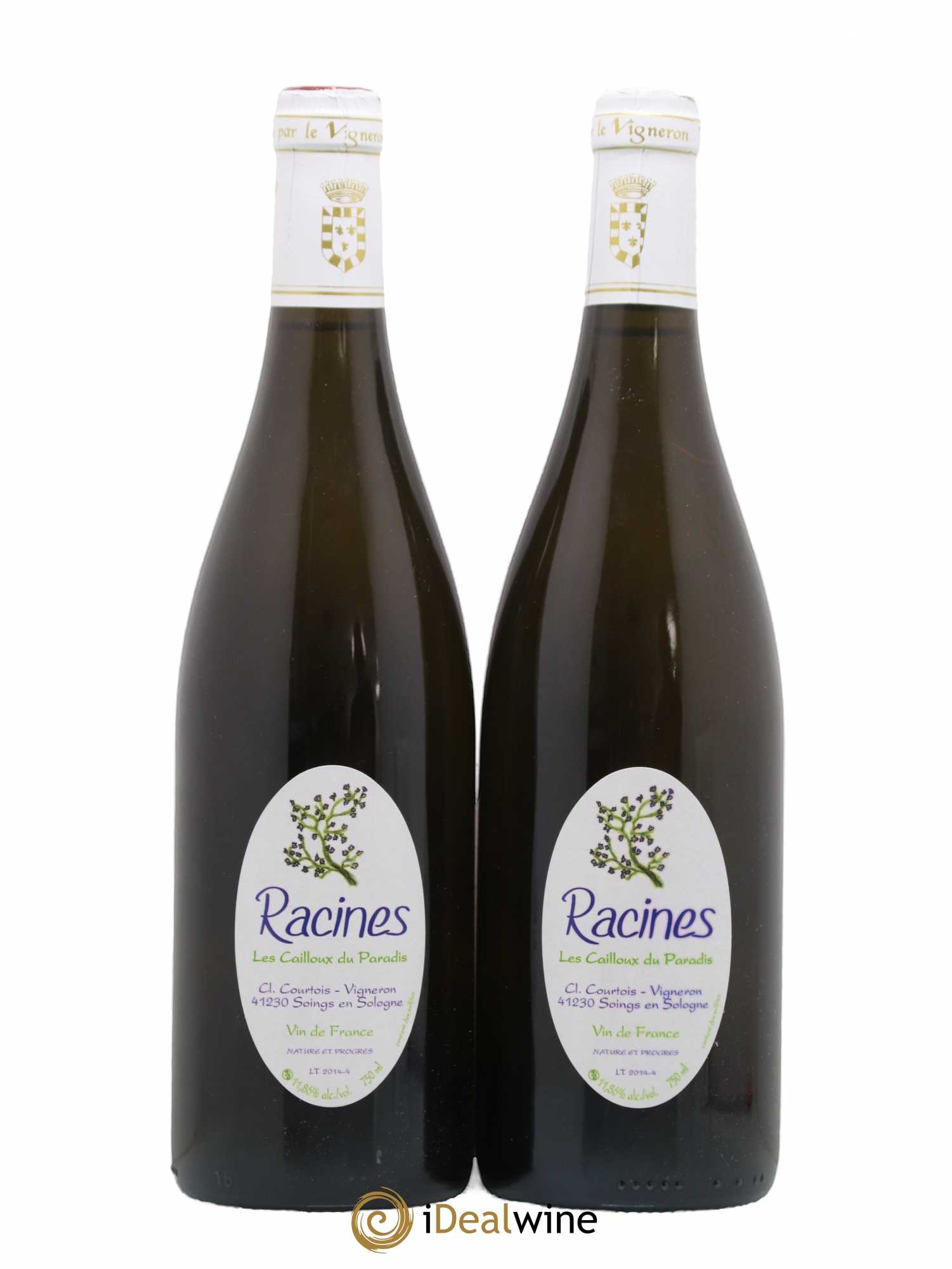 Vin de France Cuvée Racine Cailloux du Paradis Claude Courtois 2014 - Posten von 2 Flaschen - 0