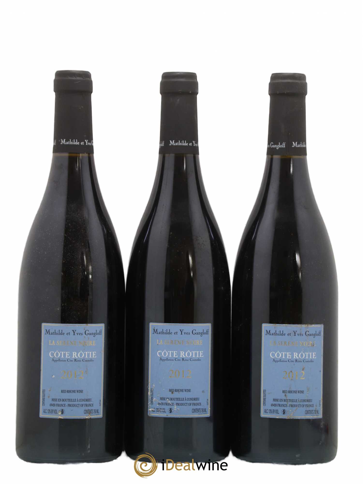 Côte-Rôtie La Sereine Noire Gangloff (Domaine) 2012 - Lot de 3 bouteilles - 1
