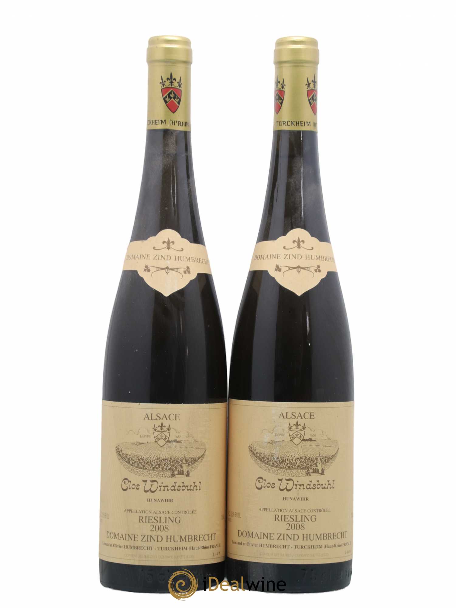 Alsace Riesling Clos Windsbuhl Zind-Humbrecht (Domaine) 2008 - Lot de 2 bouteilles - 0