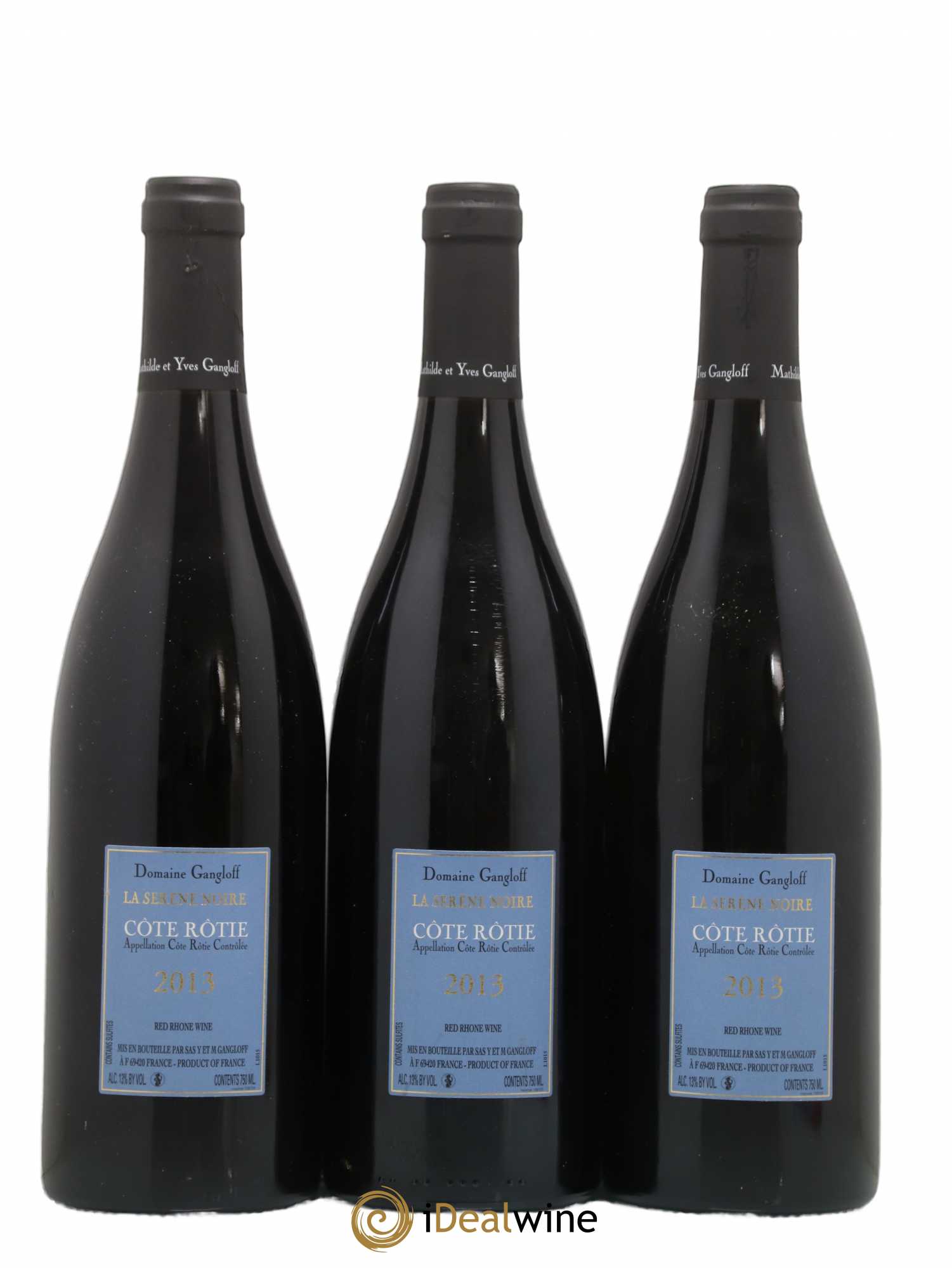 Côte-Rôtie La Sereine Noire Gangloff (Domaine) 2013 - Lot de 3 bouteilles - 1