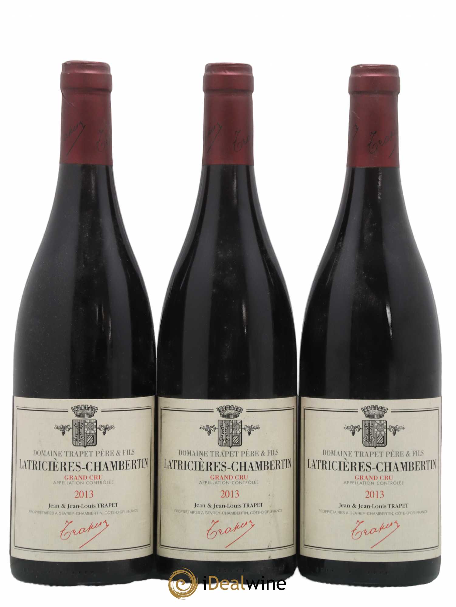 Latricières-Chambertin Grand Cru Domaine Trapet 2013 - Lot de 3 bouteilles - 0