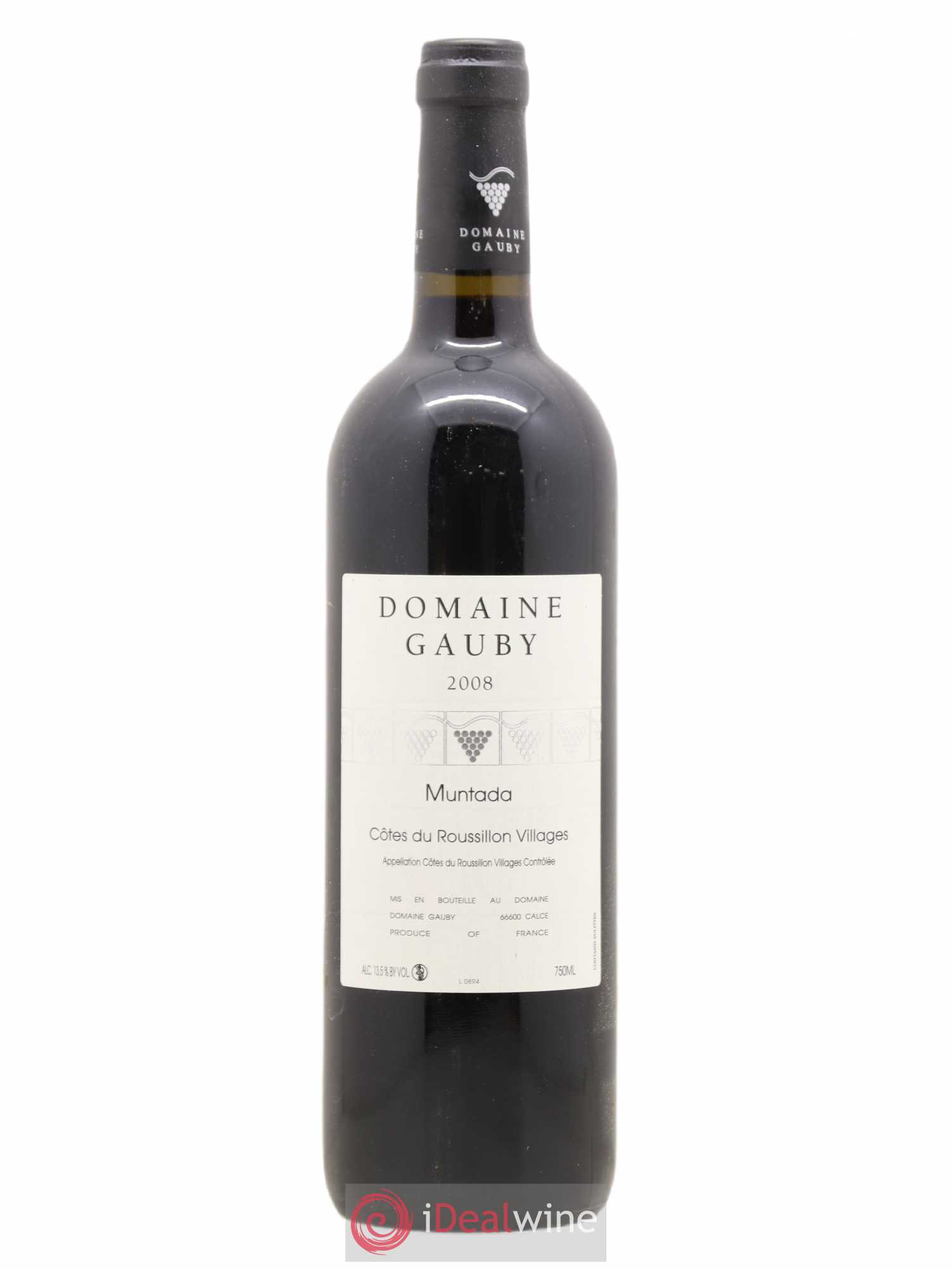 Côtes Catalanes (anciennement Côtes du Roussillon Villages) La Muntada Gauby (Domaine) 2008 - Lot de 1 bouteille - 0