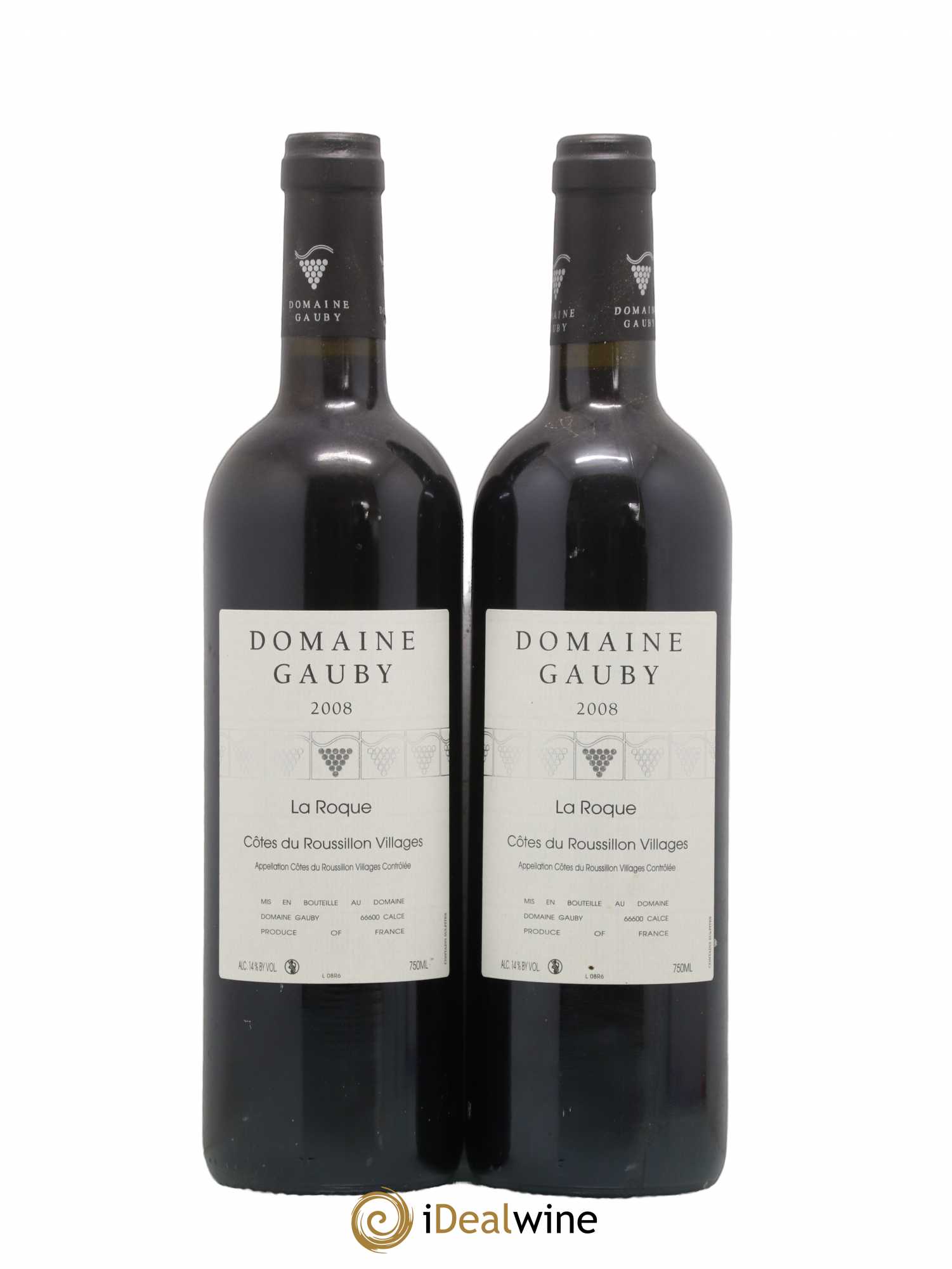 Côtes du Roussillon Villages La Roque Gauby (Domaine) 2008 - Lot de 2 bouteilles - 0