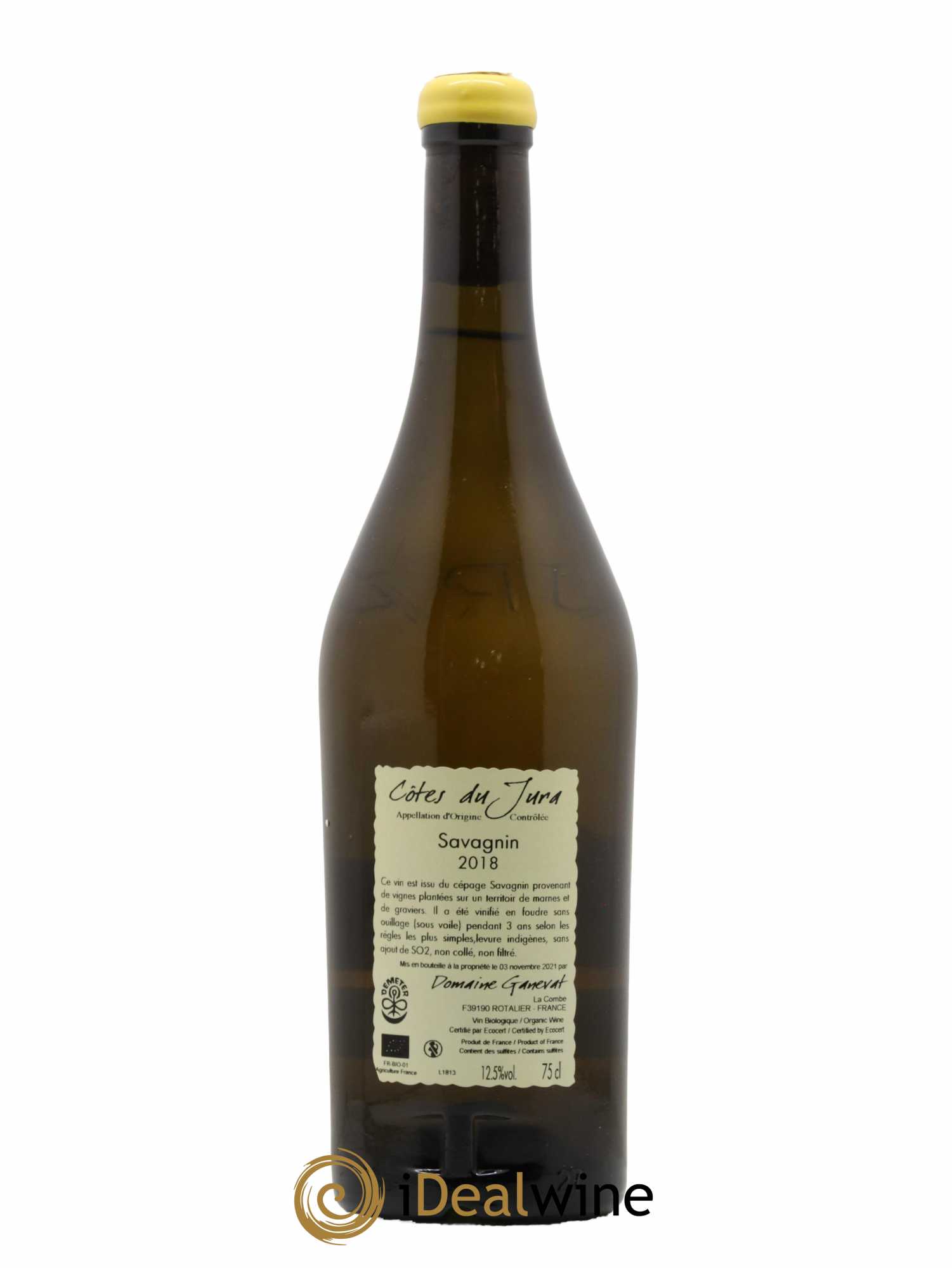 Côtes du Jura Les Grands Teppes Savagnin (sous voile) Jean-François Ganevat (Domaine) 2018 - Lot de 1 bouteille - 1