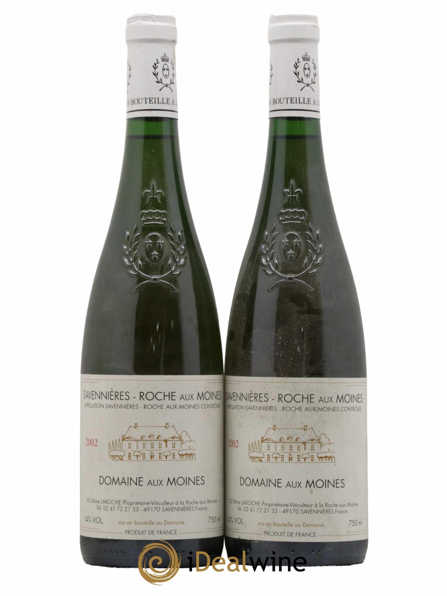 Savennières Roche aux Moines Domaine aux Moines 2002 - Lot de 2 bouteilles - 0