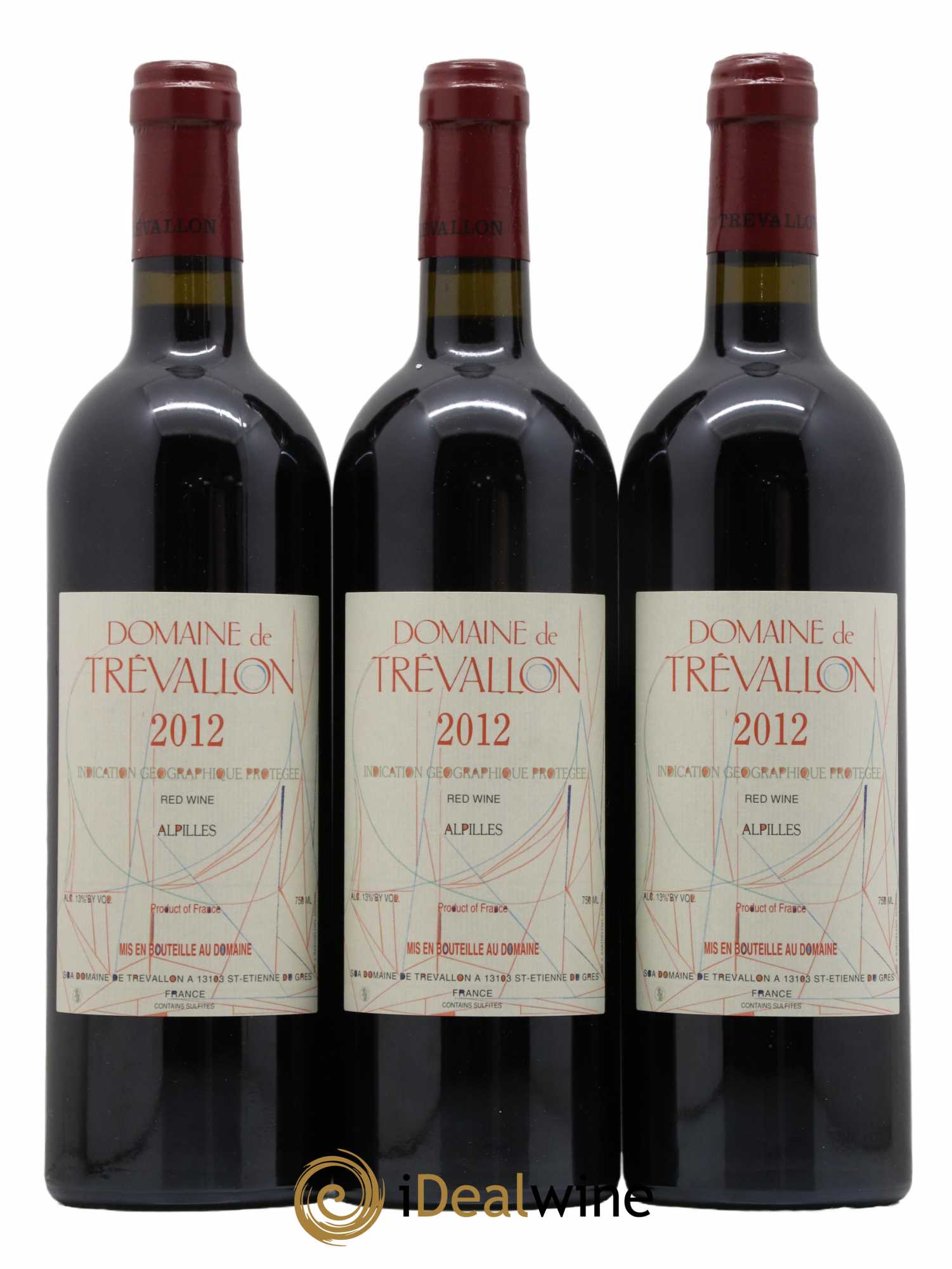 Alpilles Trévallon (Domaine de) Eloi Dürrbach 2012 - Lot de 3 bouteilles - 0