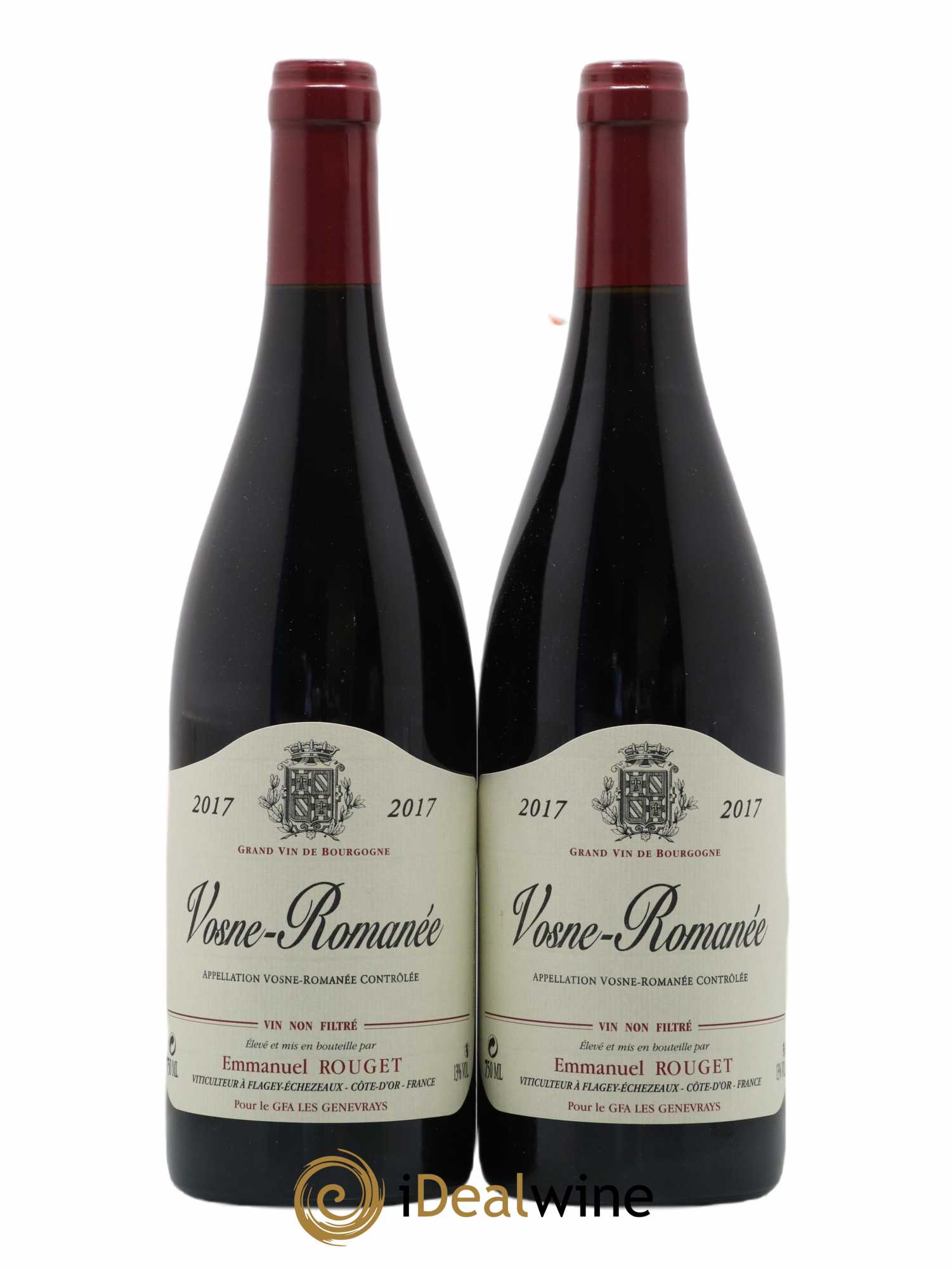 Vosne-Romanée Emmanuel Rouget 2017 - Lot of 2 bottles - 0