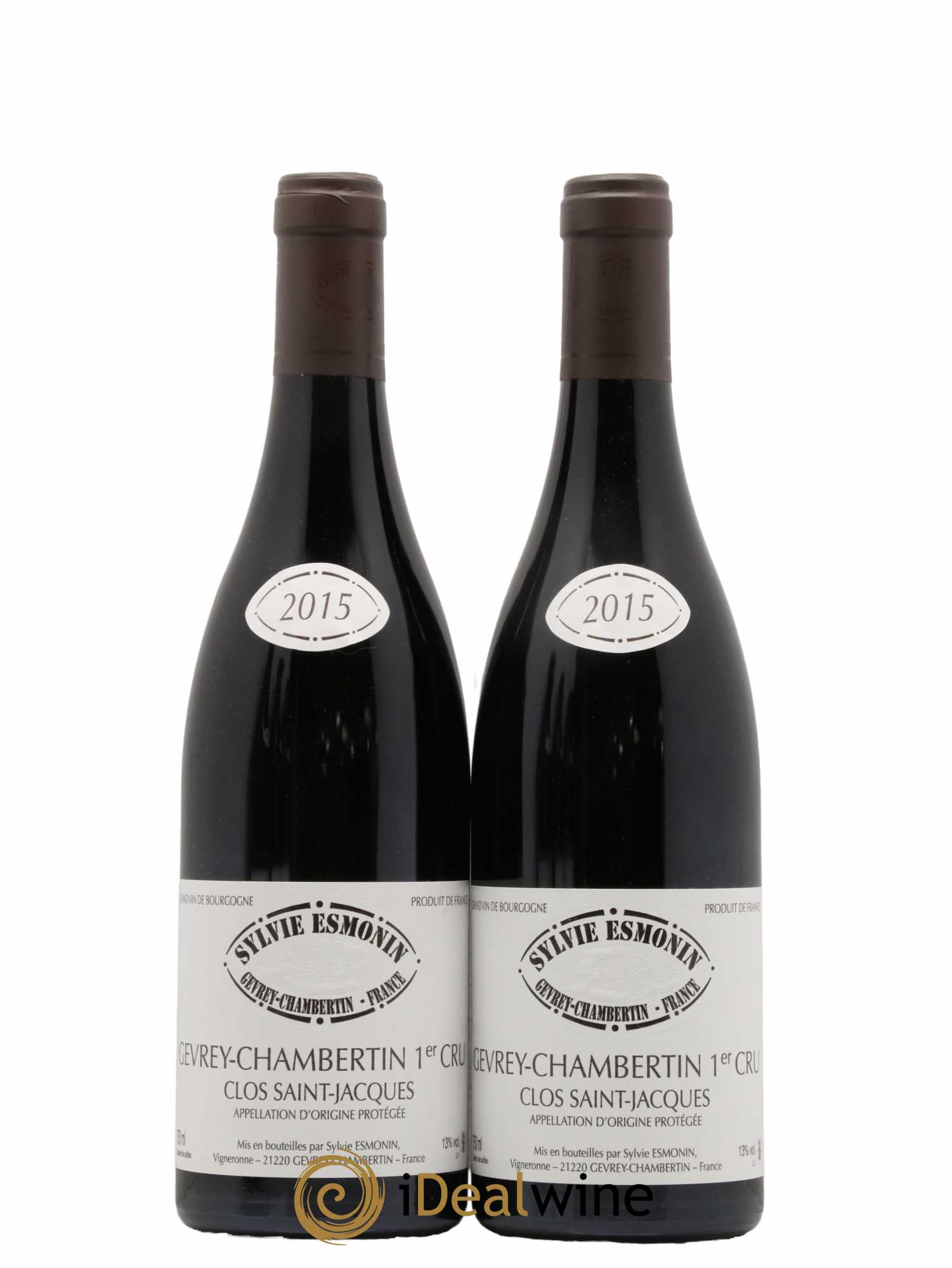 Gevrey-Chambertin 1er Cru Clos Saint Jacques Sylvie Esmonin 2015 - Lot de 2 bouteilles - 0
