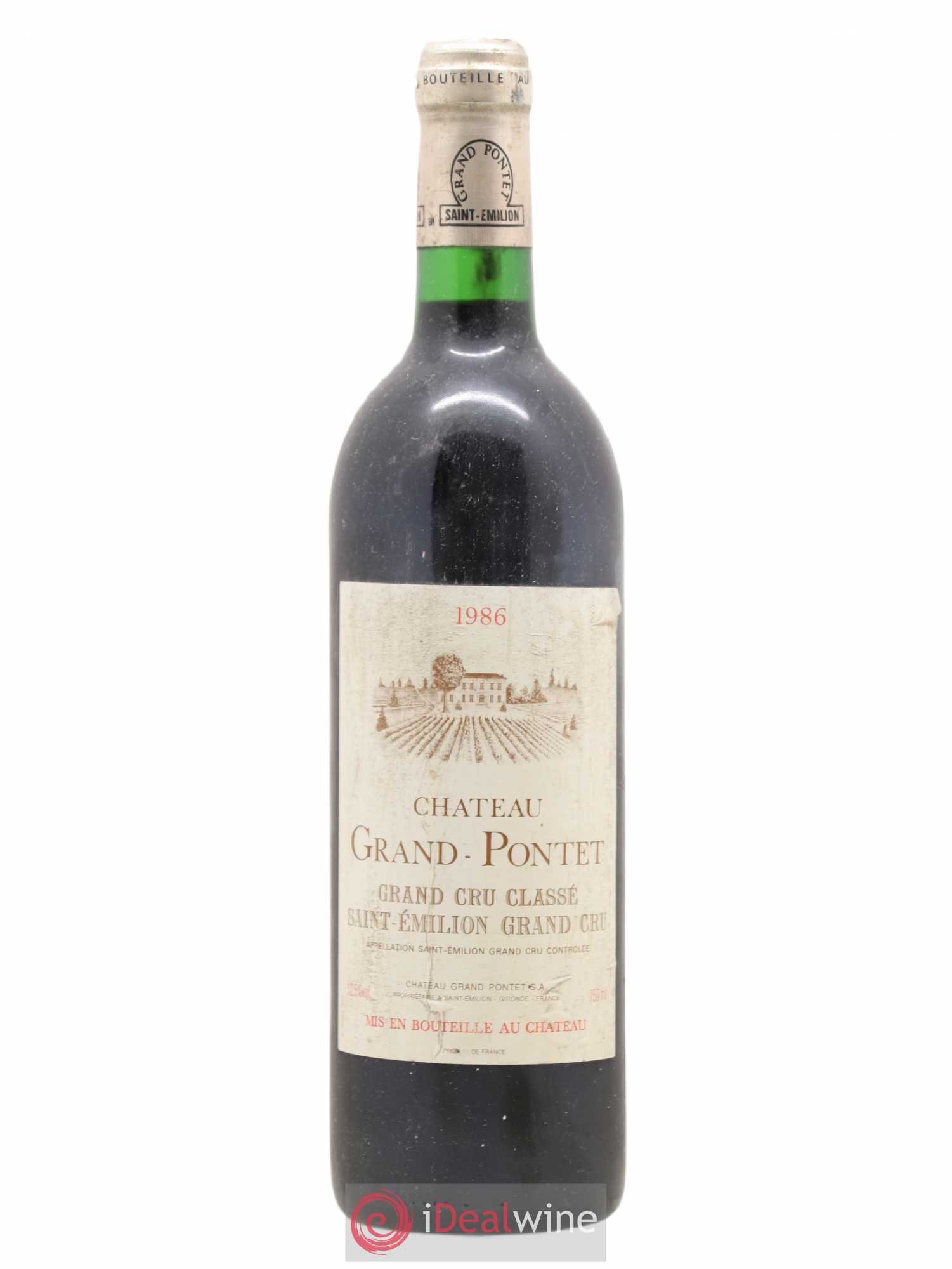 Château Grand Pontet Grand Cru Classé 1986 - Lot de 1 bouteille - 0