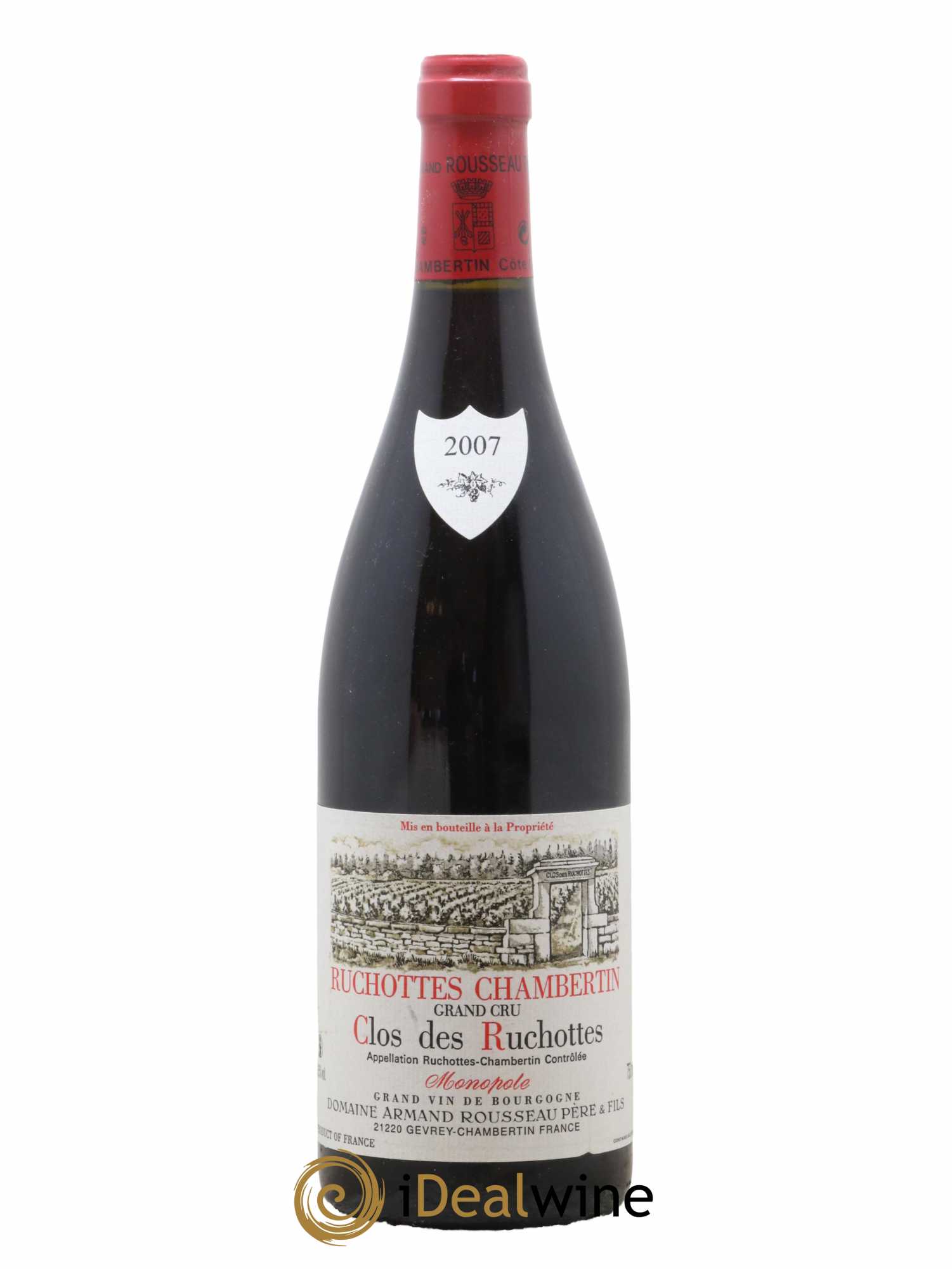 Ruchottes-Chambertin Grand Cru Clos des Ruchottes Armand Rousseau (Domaine) 2007 - Lot de 1 bouteille - 0