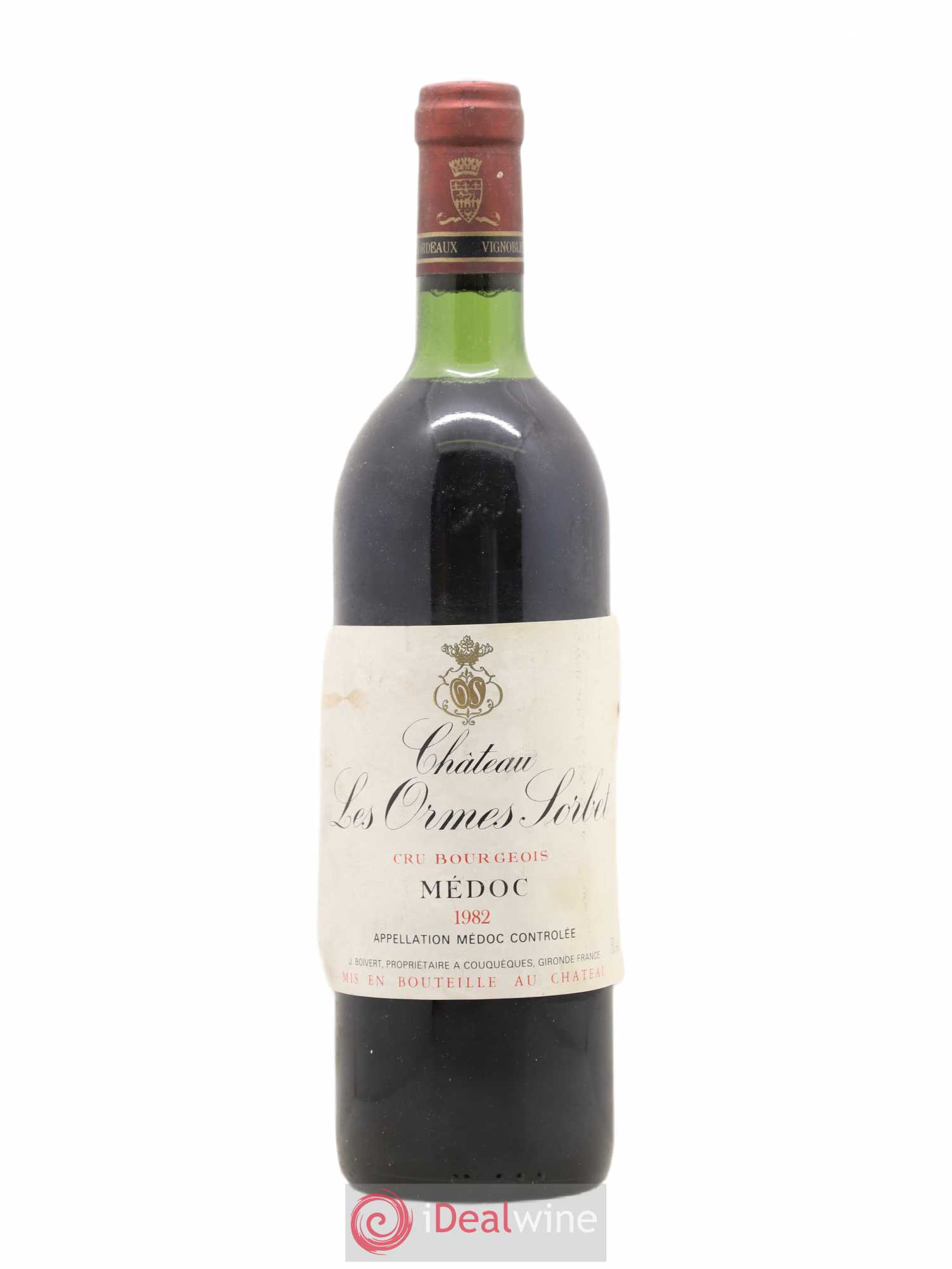 Château les Ormes Sorbet Cru Bourgeois 1982 - Lot de 1 bouteille - 0