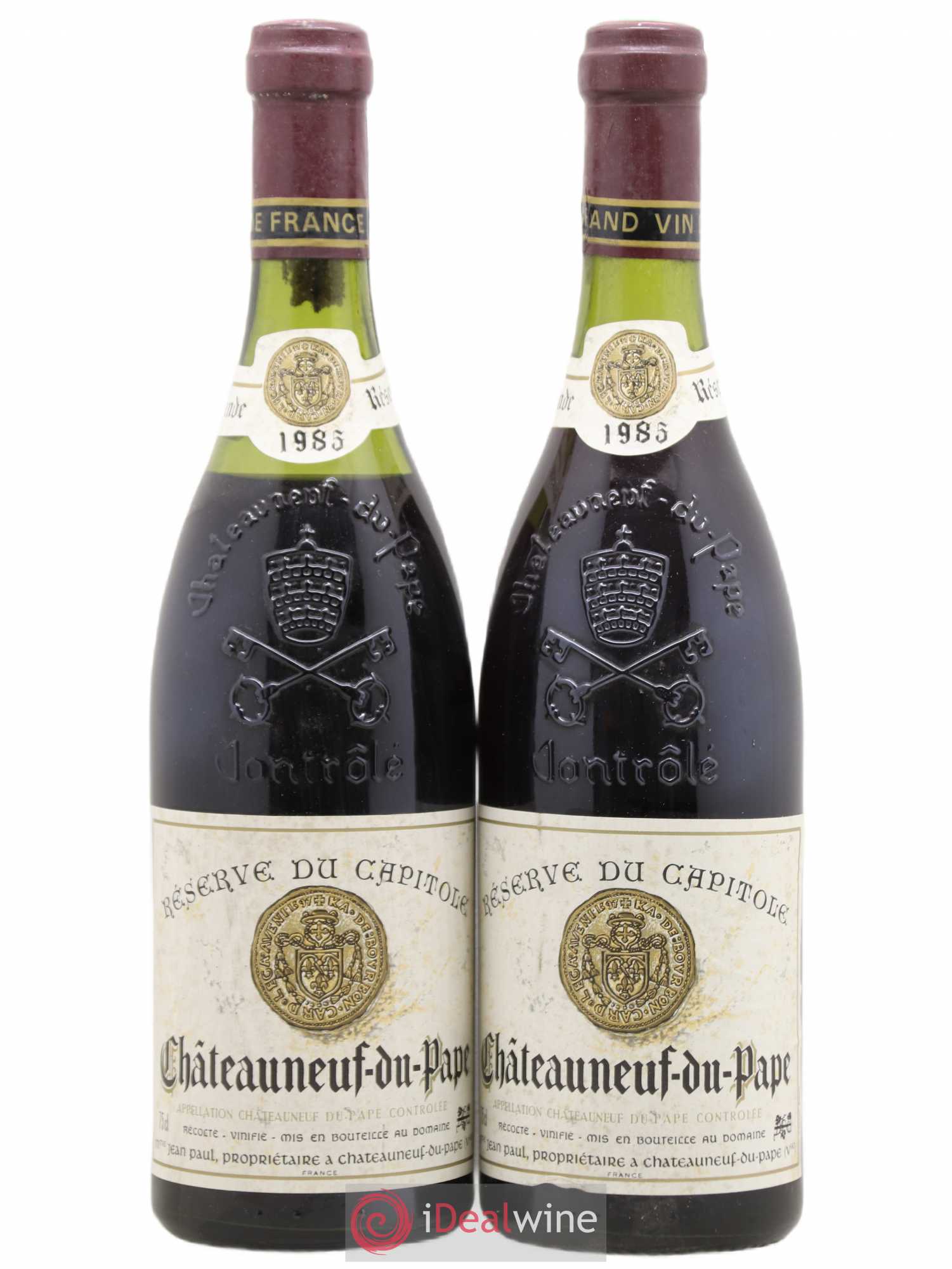 Châteauneuf-du-Pape Reserve Capitole Jean Trintignant 1985 - Posten von 2 Flaschen - 0