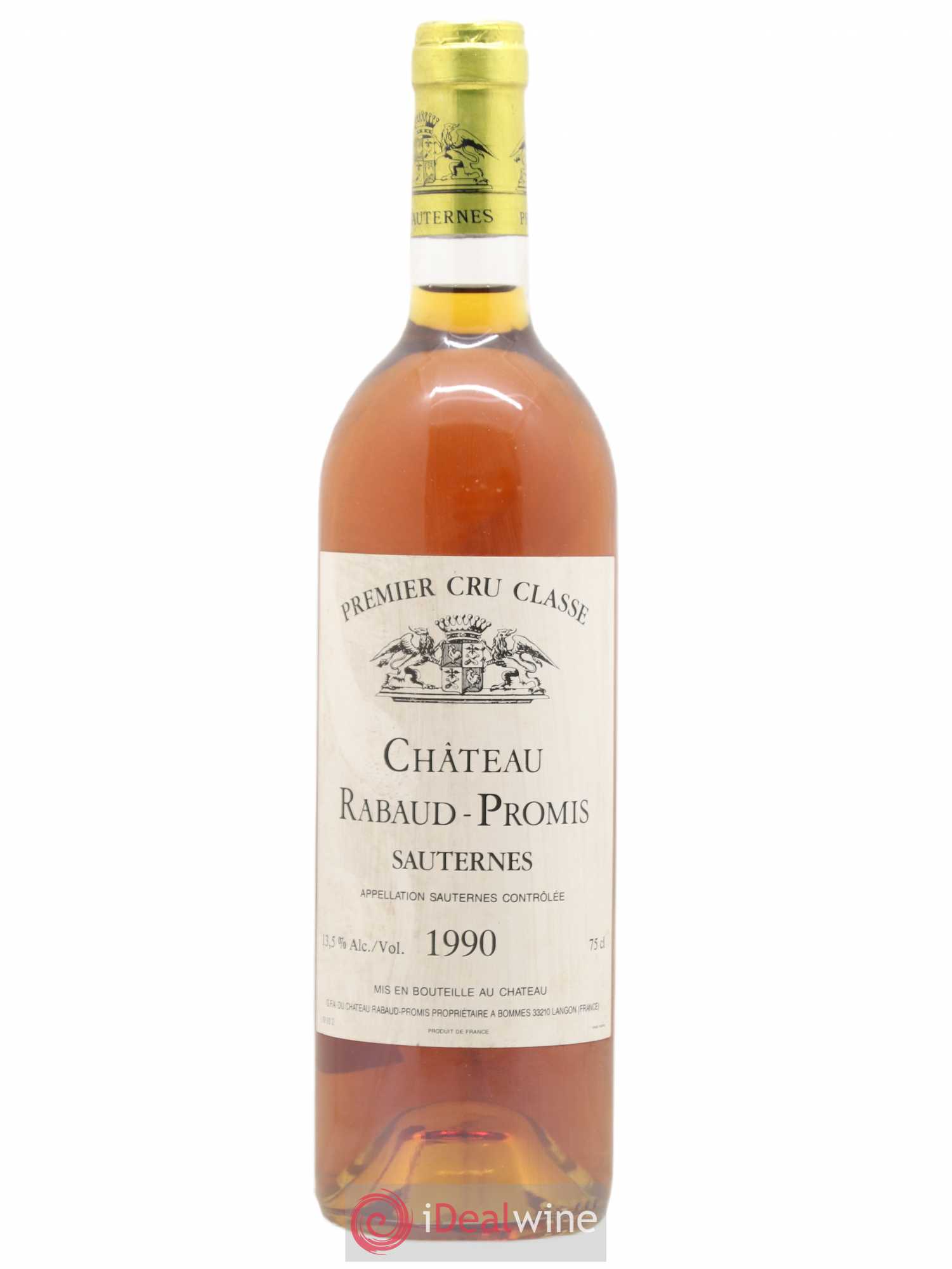 Château Rabaud Promis 1er Grand Cru Classé 1990 - Posten von 1 Flasche - 0