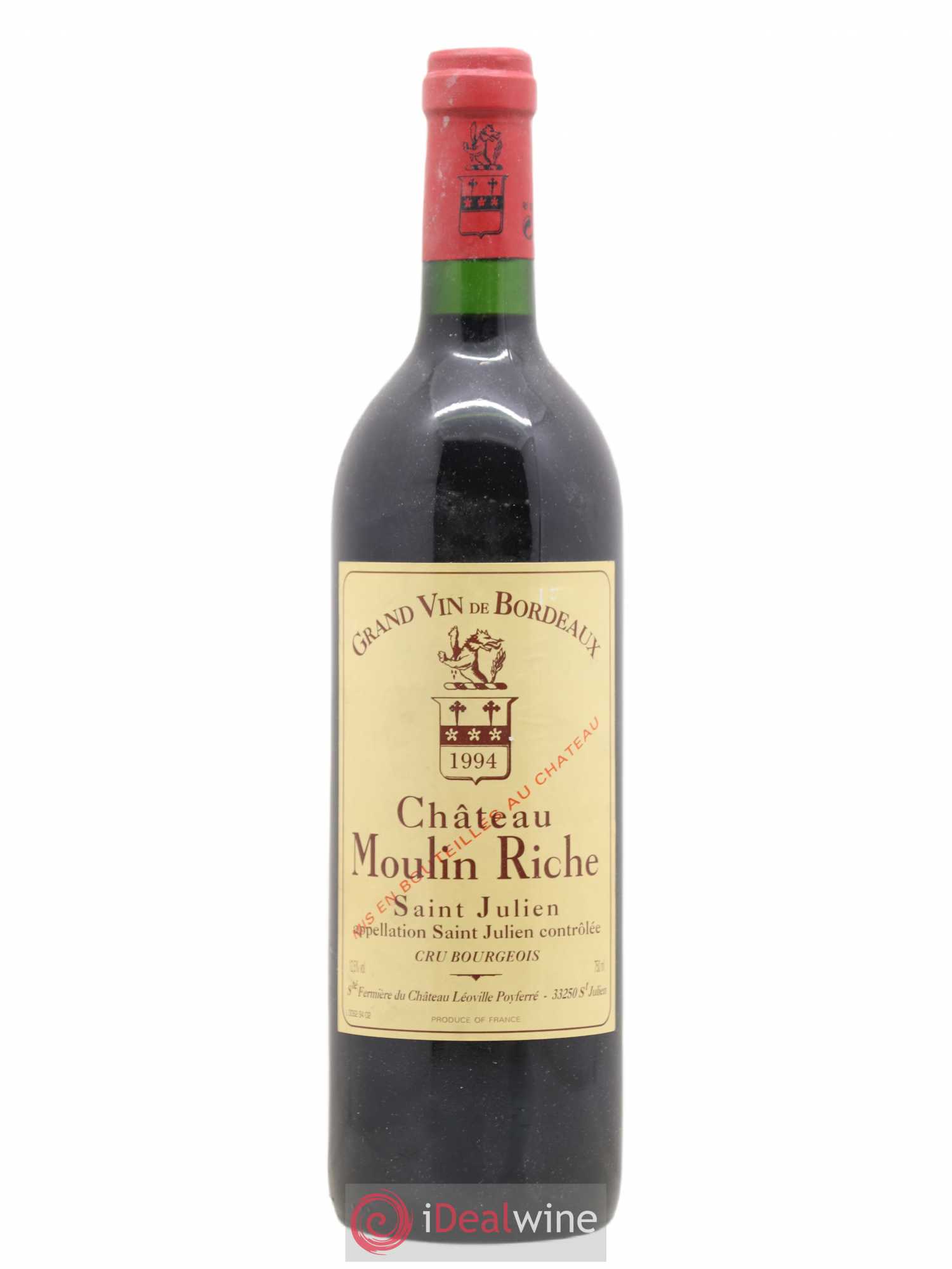 Château Moulin Riche 1994 - Lot de 1 bouteille - 0