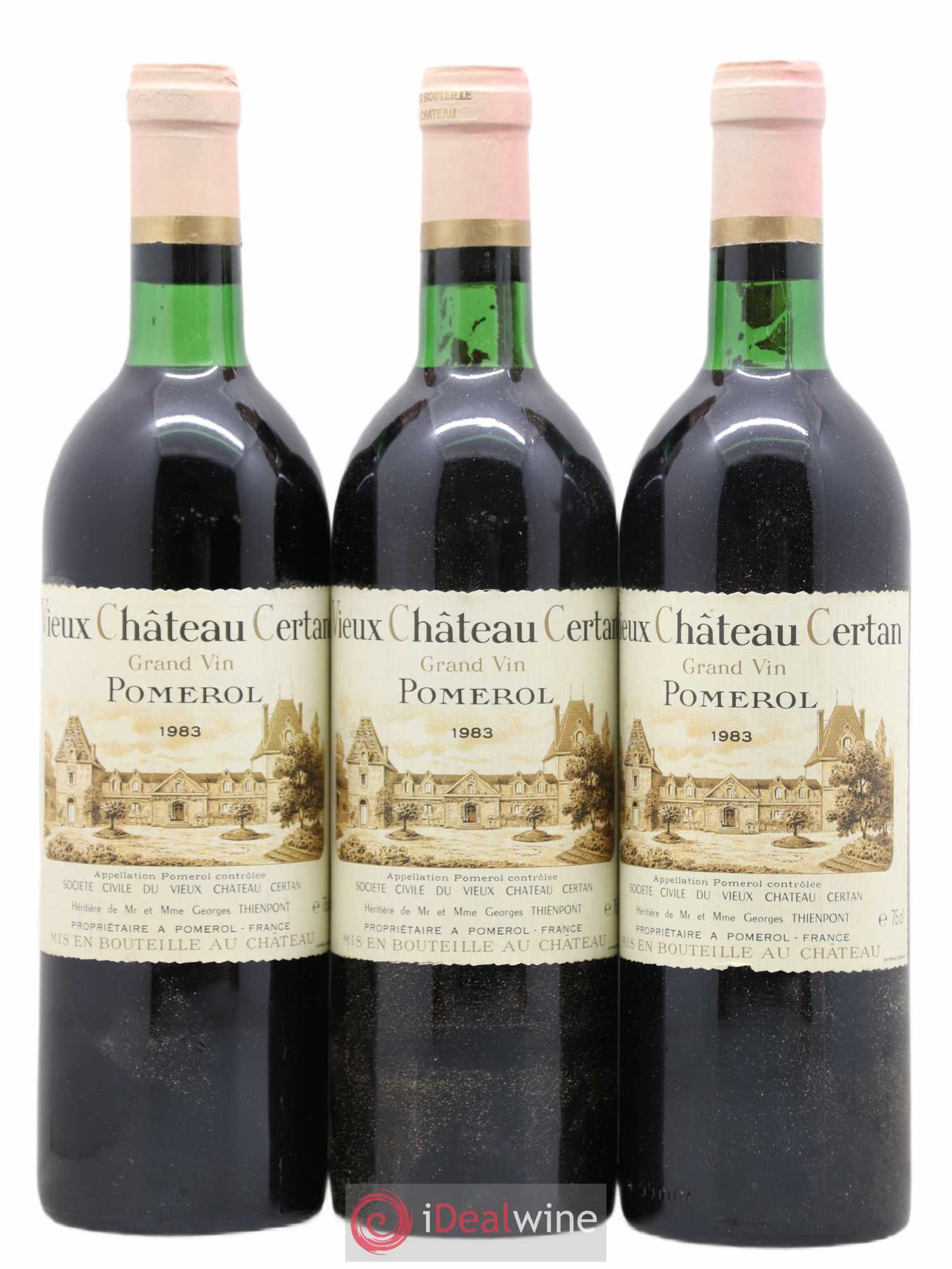 Vieux Château Certan 1983 - Lot de 3 bouteilles - 0