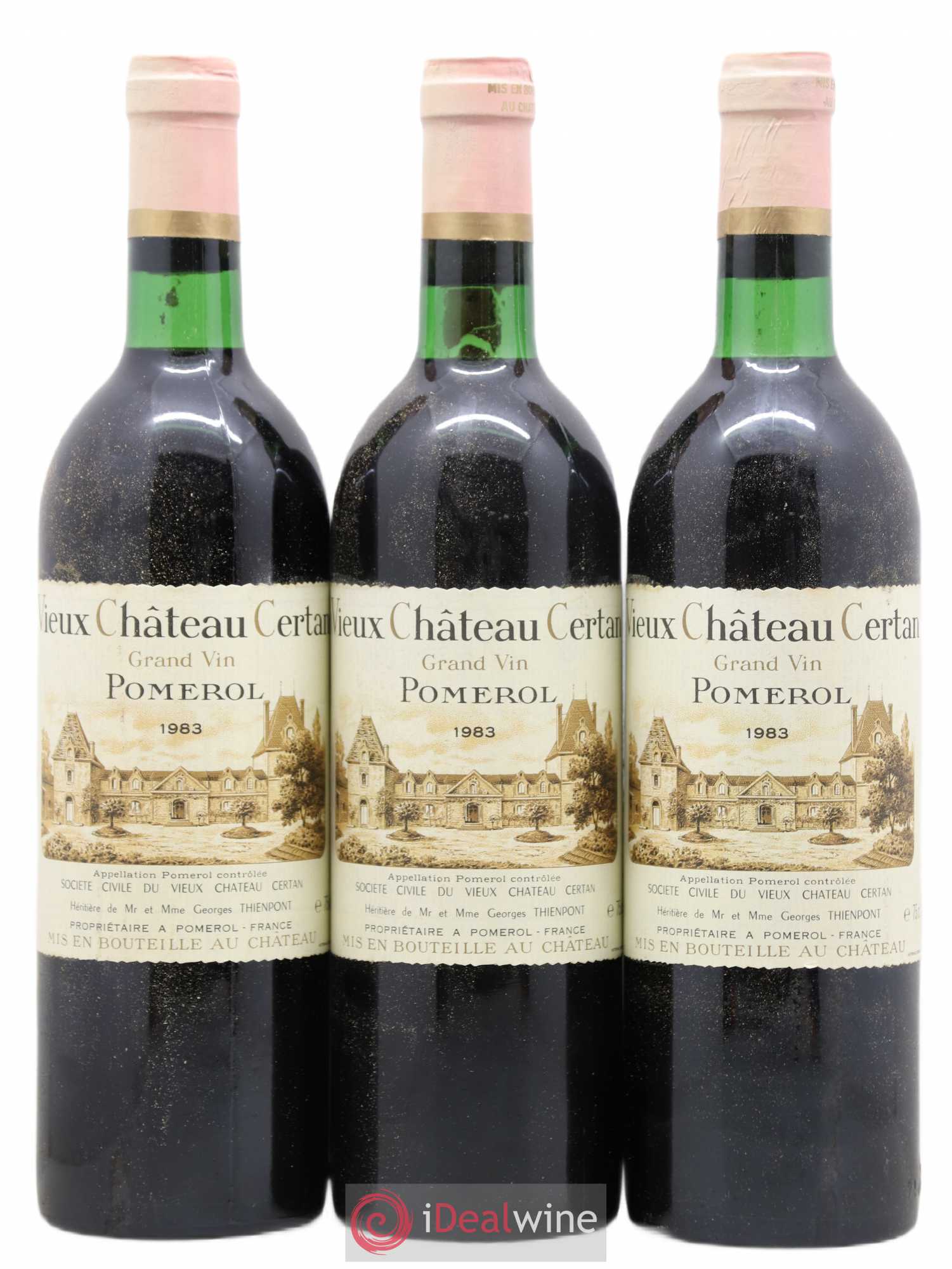 Vieux Château Certan 1983 - Lot de 3 bouteilles - 0