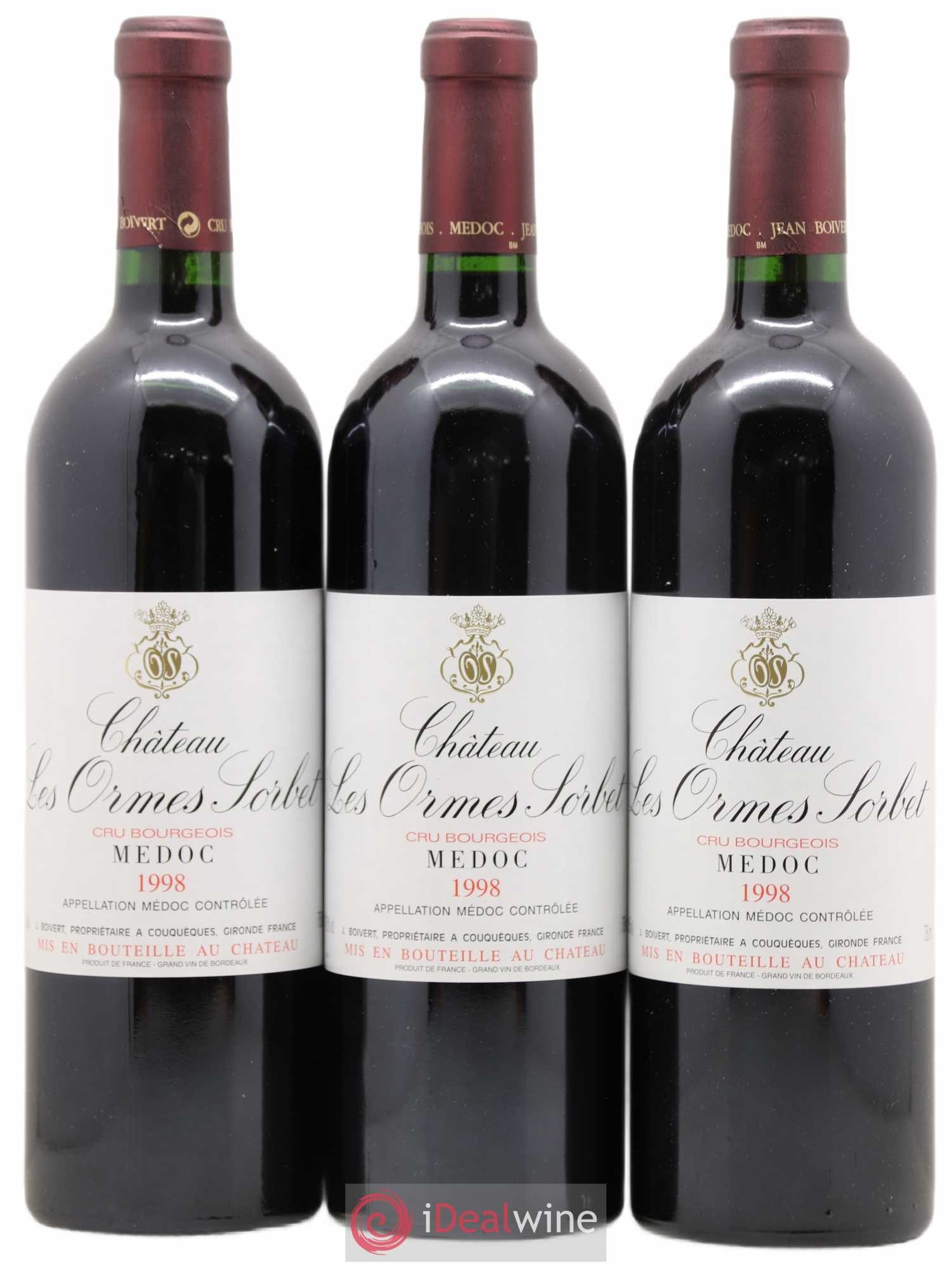 Château les Ormes Sorbet Cru Bourgeois (sans prix de réserve) 1998 - Lot de 12 bouteilles - 2