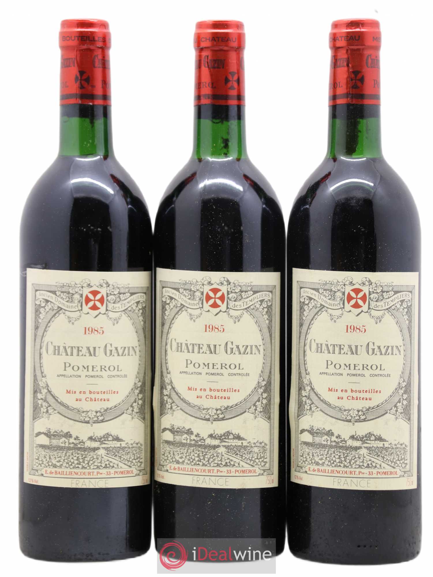 Château Gazin 1985 - Lot de 3 bouteilles - 0