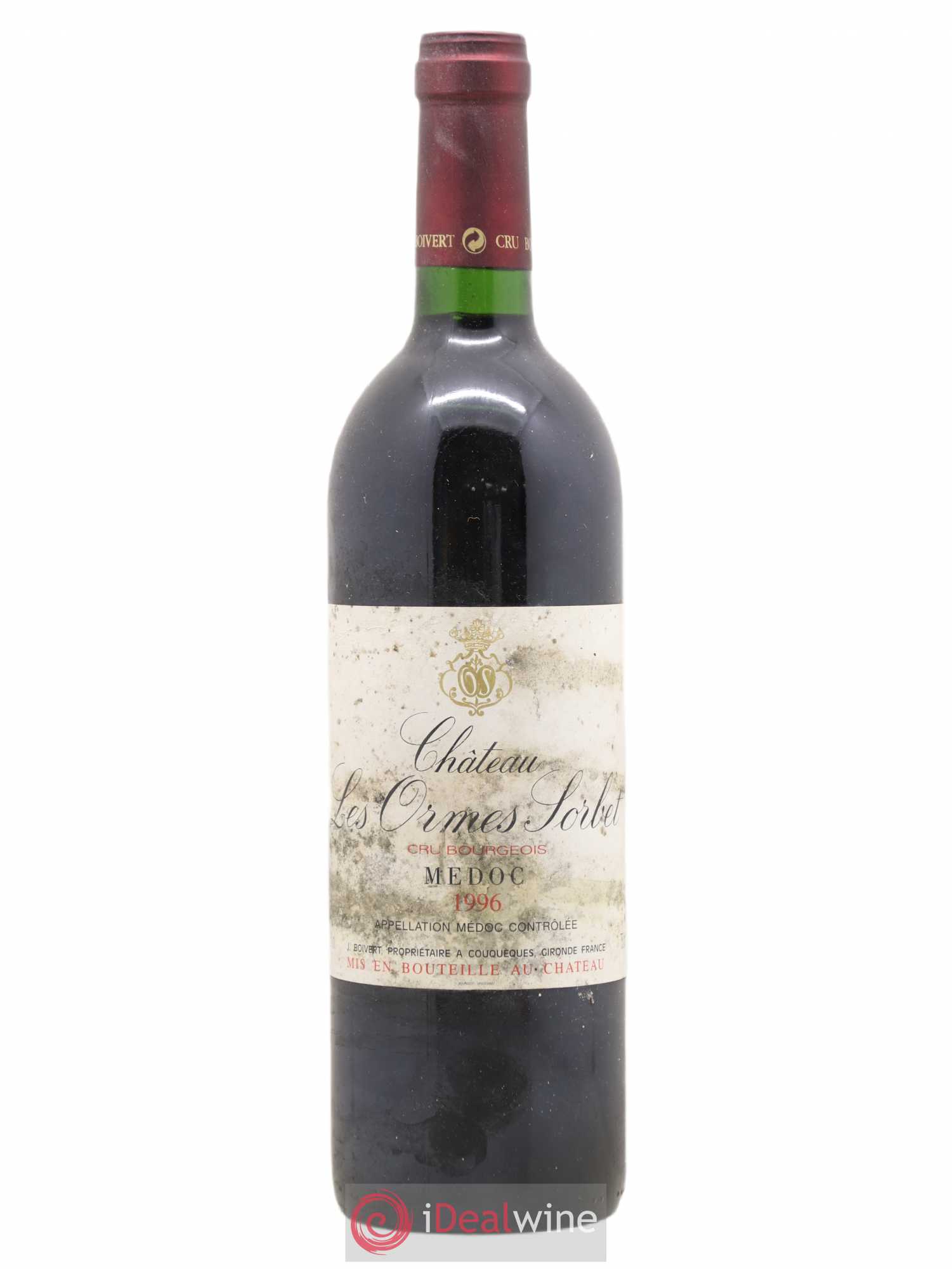 Château les Ormes Sorbet Cru Bourgeois 1996 - Lot de 1 bouteille - 0