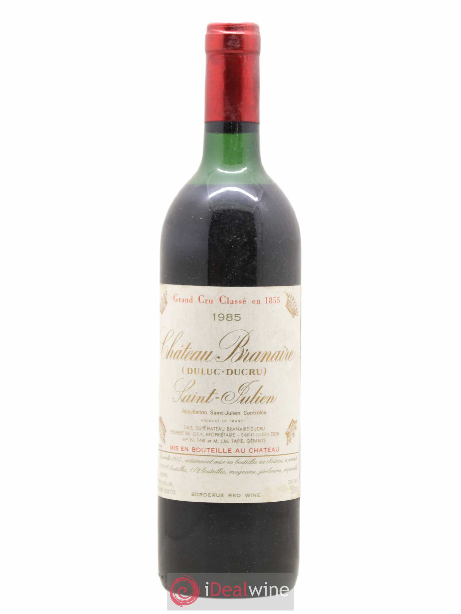 Château Branaire Ducru 4ème Grand Cru Classé 1985 - Lot de 1 bouteille - 0