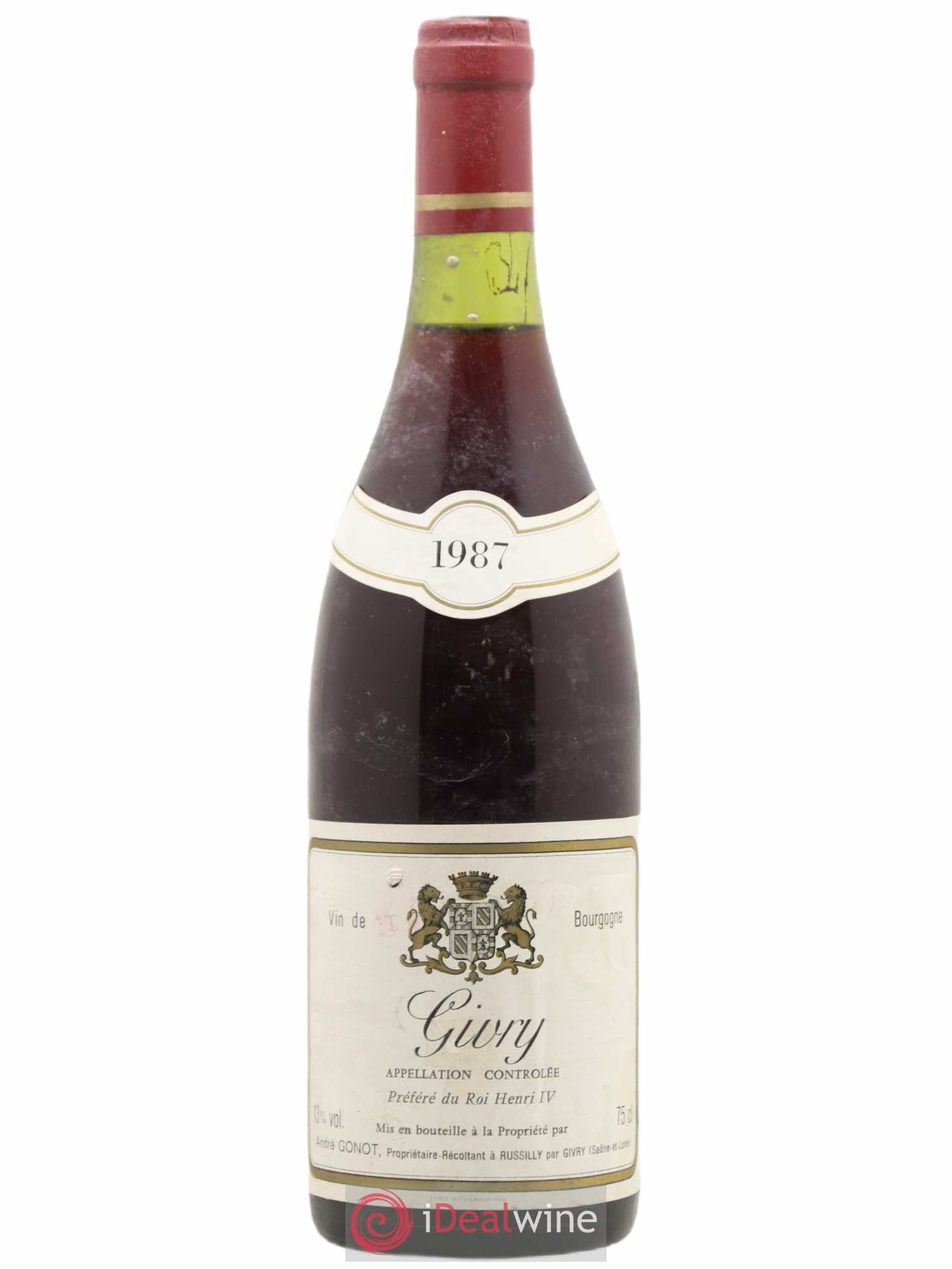 Givry Andre Gonot 1987 - Lot de 1 bouteille - 0
