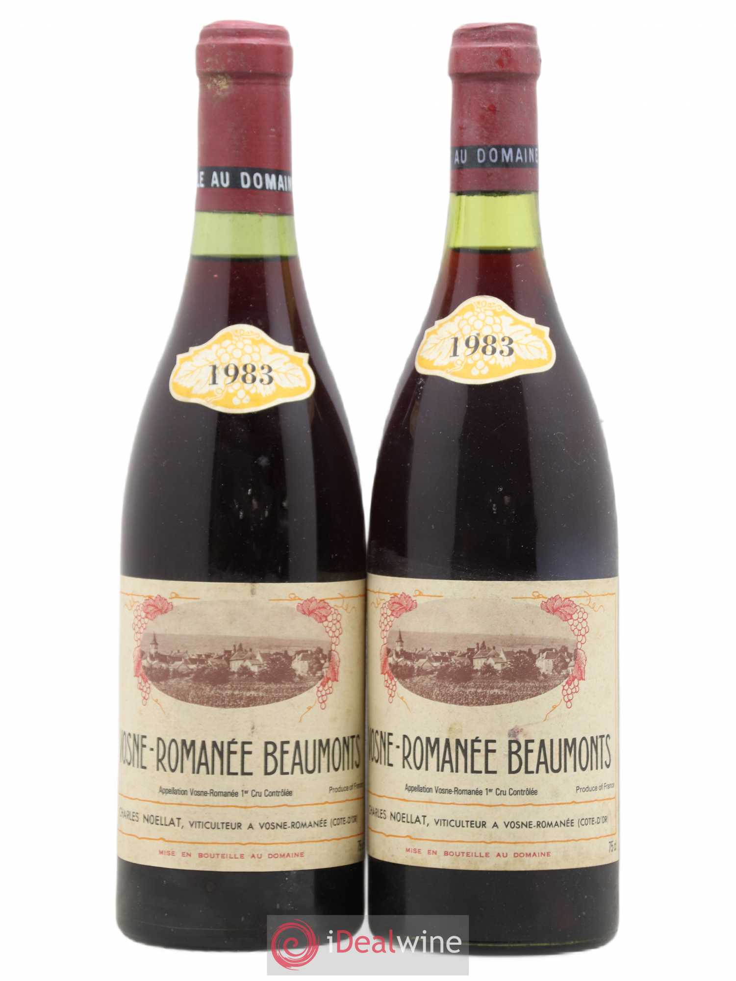 Vosne-Romanée 1er Cru Les Beaumonts Charles Noëllat 1983 - Lot de 2 bouteilles - 0