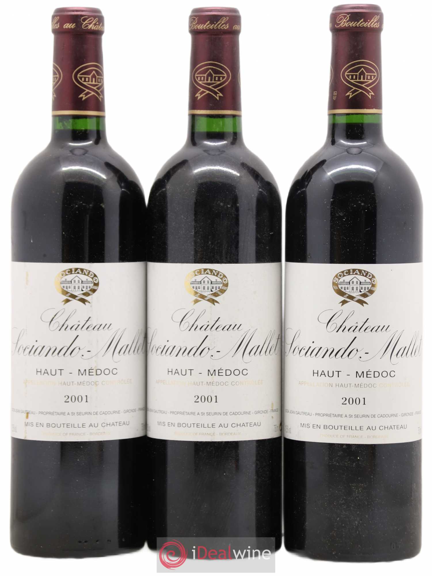 Château Sociando Mallet 2001 - Lot de 12 bouteilles - 4
