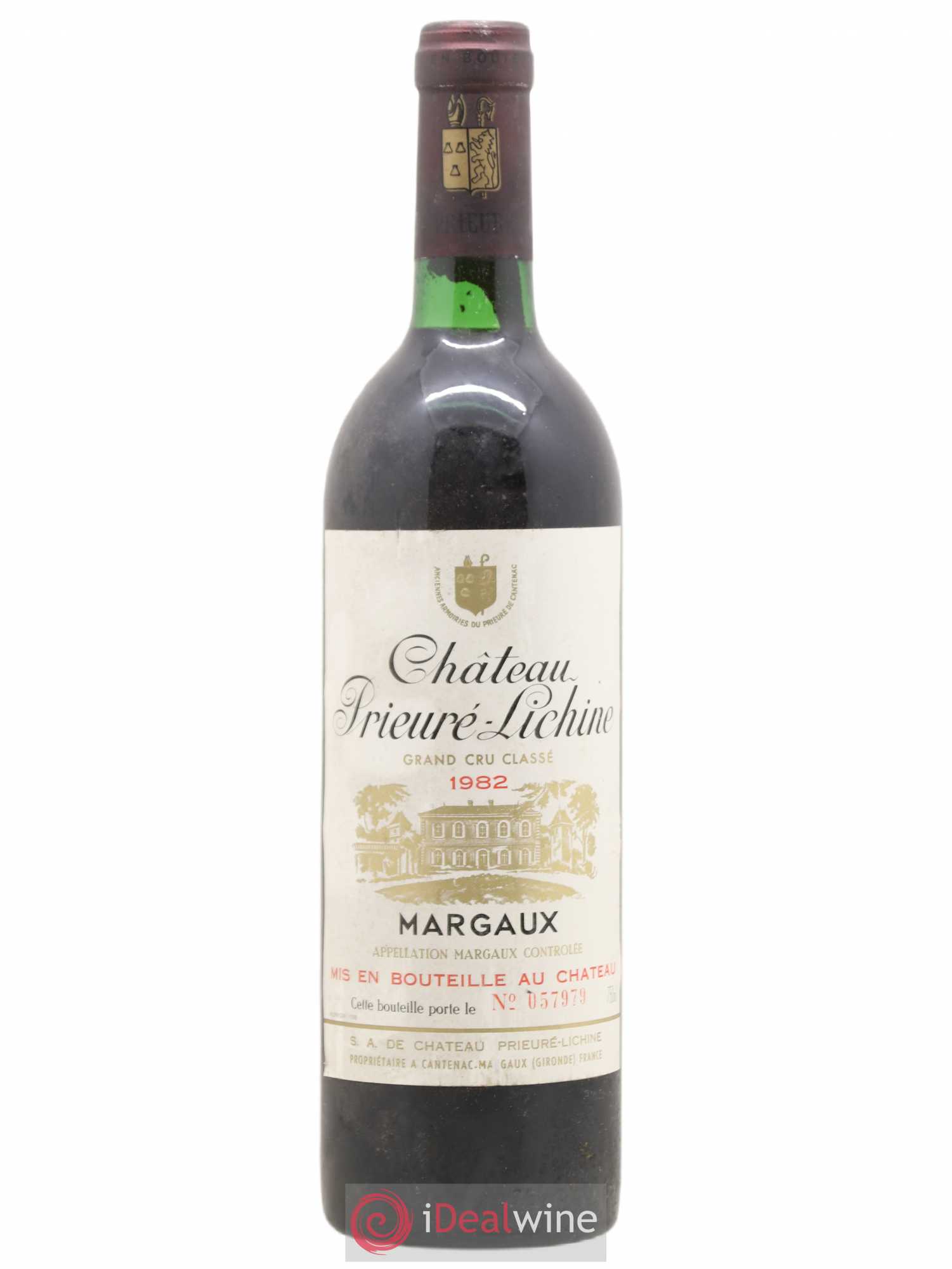 Château Prieuré Lichine 4ème Grand Cru Classé 1982 - Lot de 1 bouteille - 0