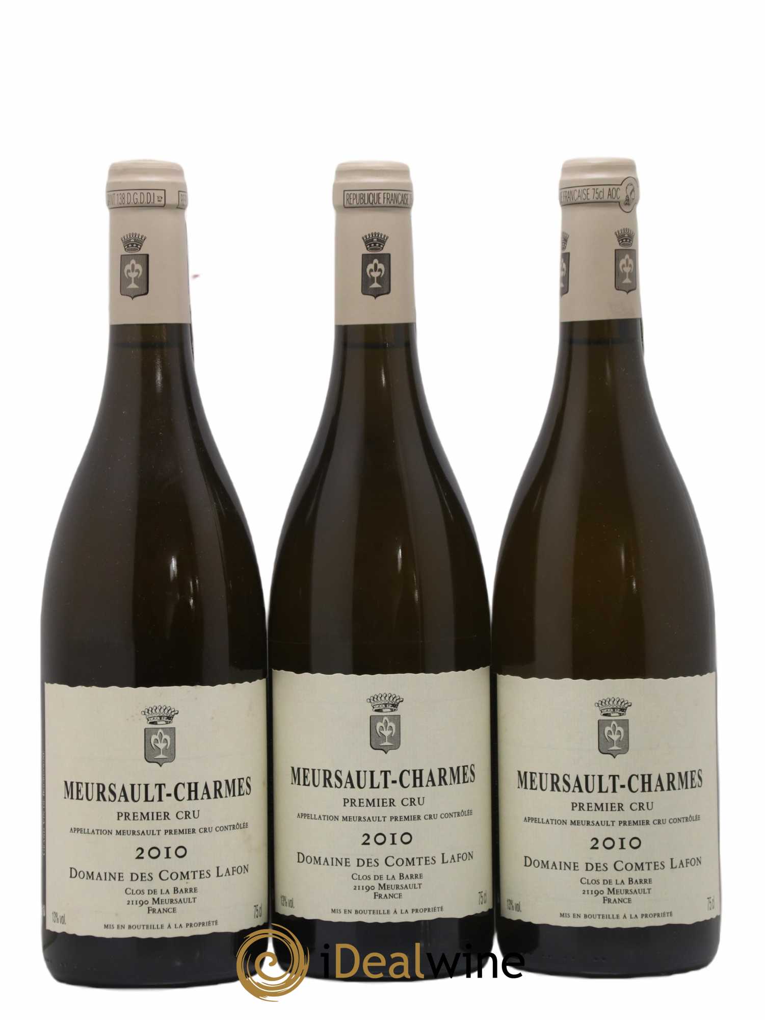 Meursault 1er Cru Charmes Comtes Lafon (Domaine des) 2010 - Lot de 3 bouteilles - 0