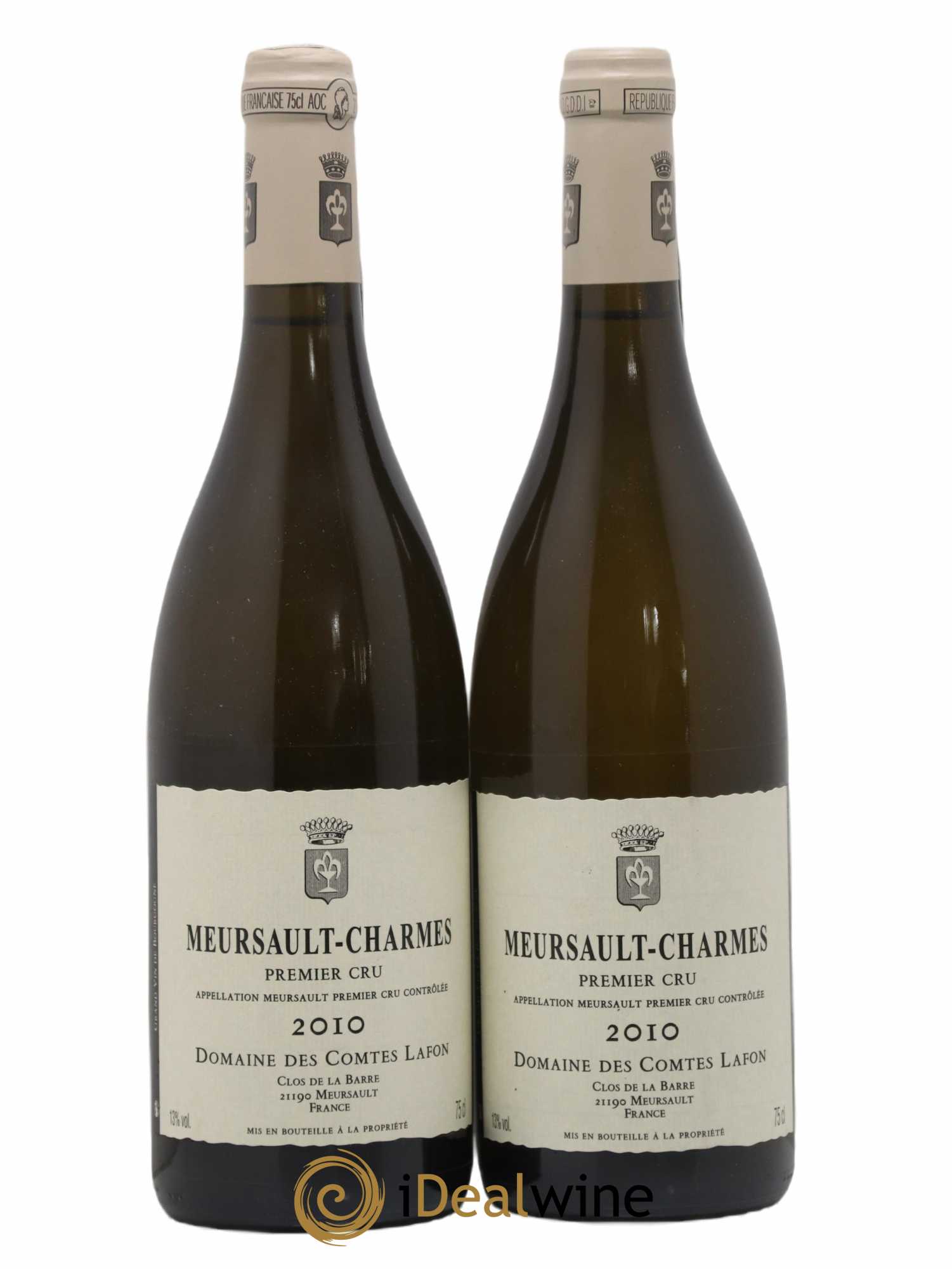 Meursault 1er Cru Charmes Comtes Lafon (Domaine des) 2010 - Lot de 2 bouteilles - 0