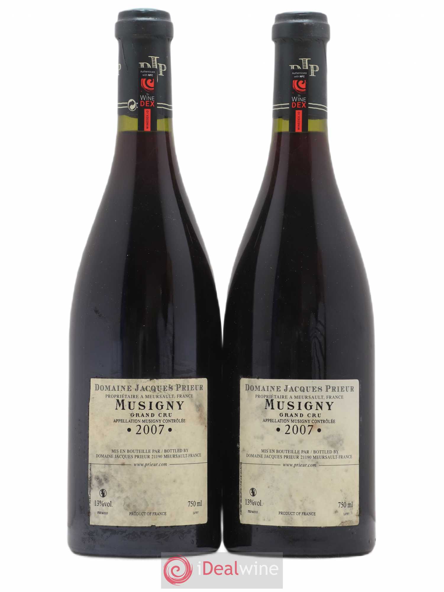 Musigny Grand Cru Jacques Prieur (Domaine) 2007 - Lot de 2 bouteilles - 1