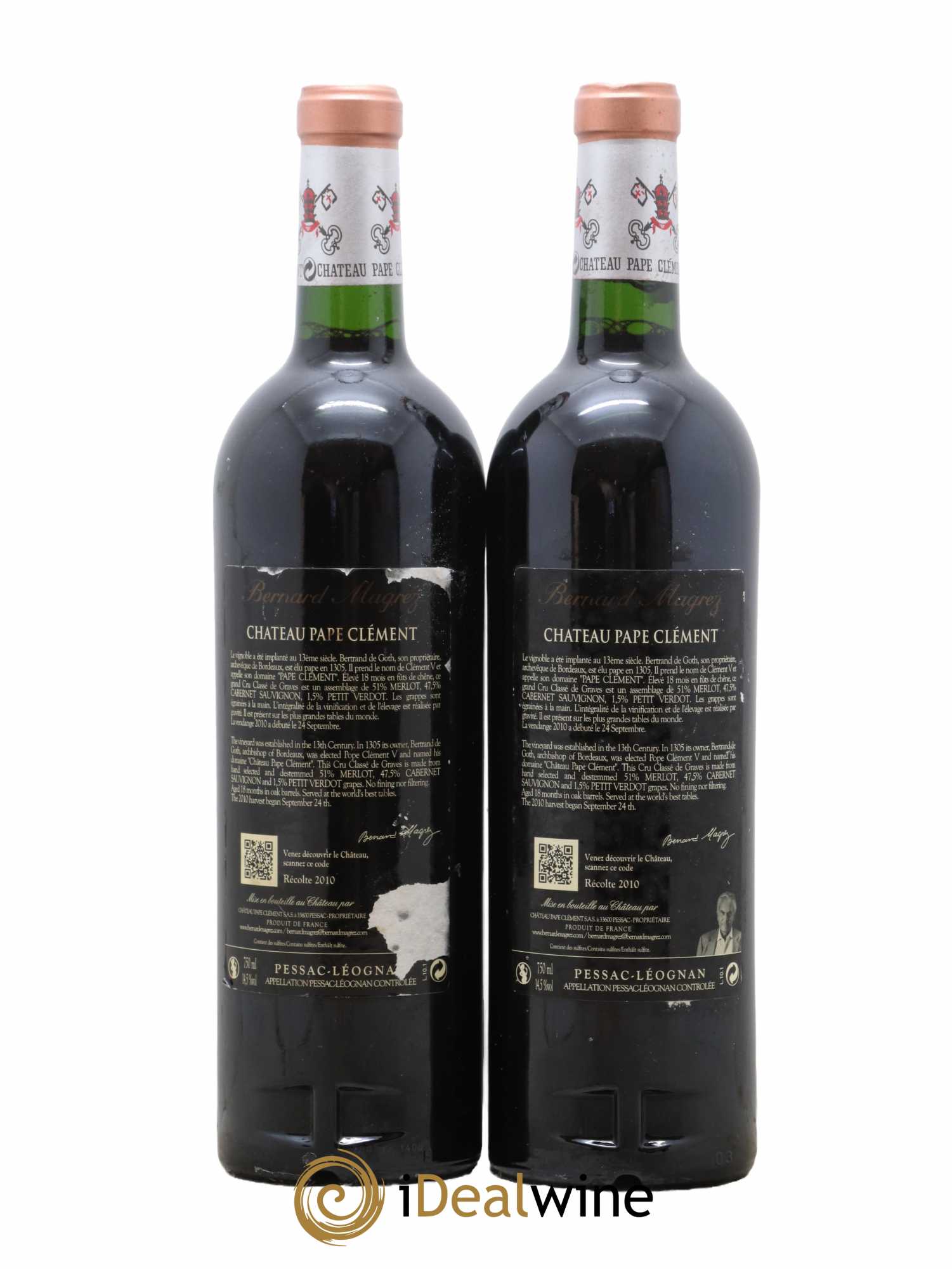 Château Pape Clément Cru Classé de Graves 2010 - Lot de 2 bouteilles - 1