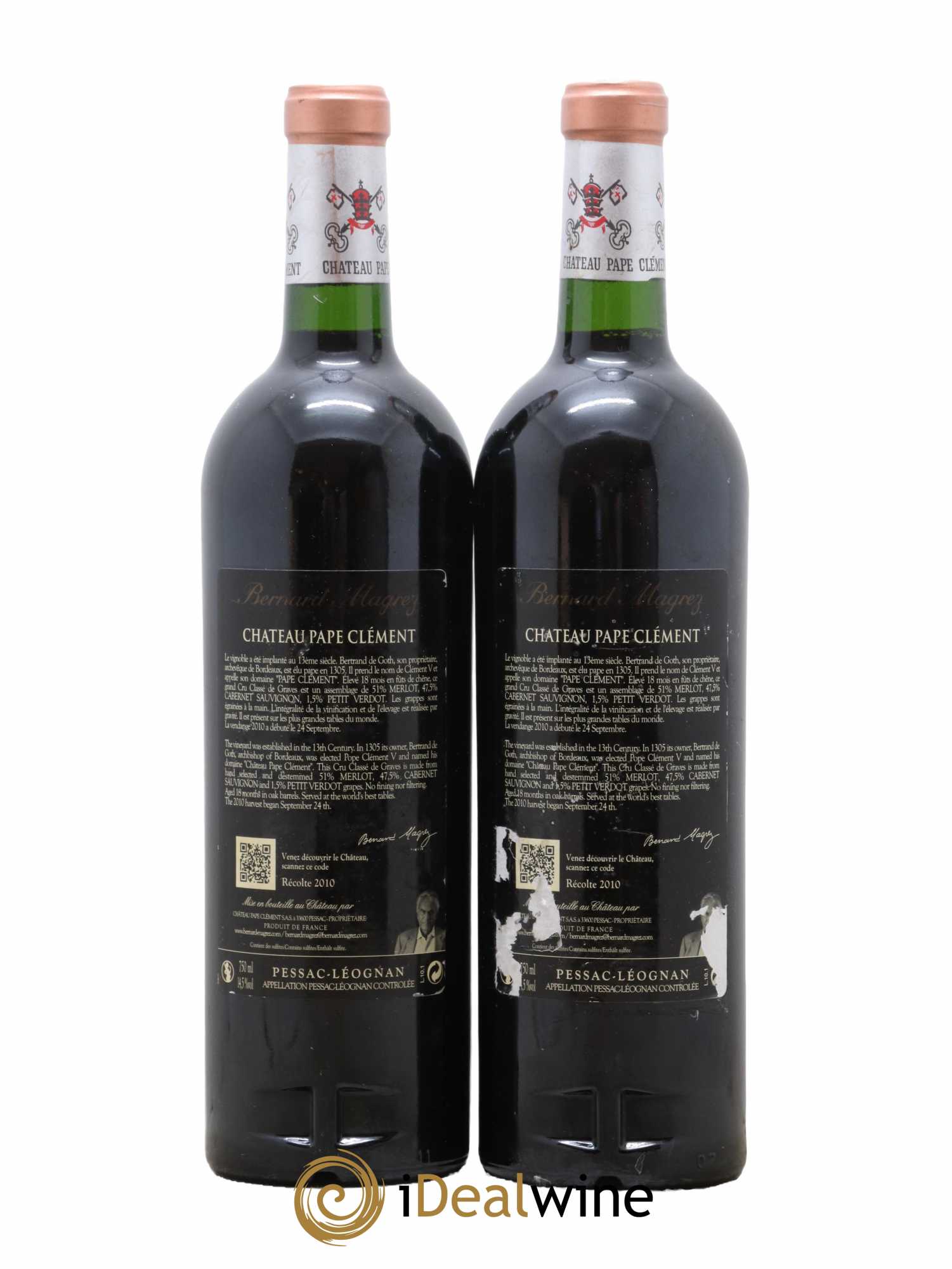 Château Pape Clément Cru Classé de Graves 2010 - Lot de 2 bouteilles - 1