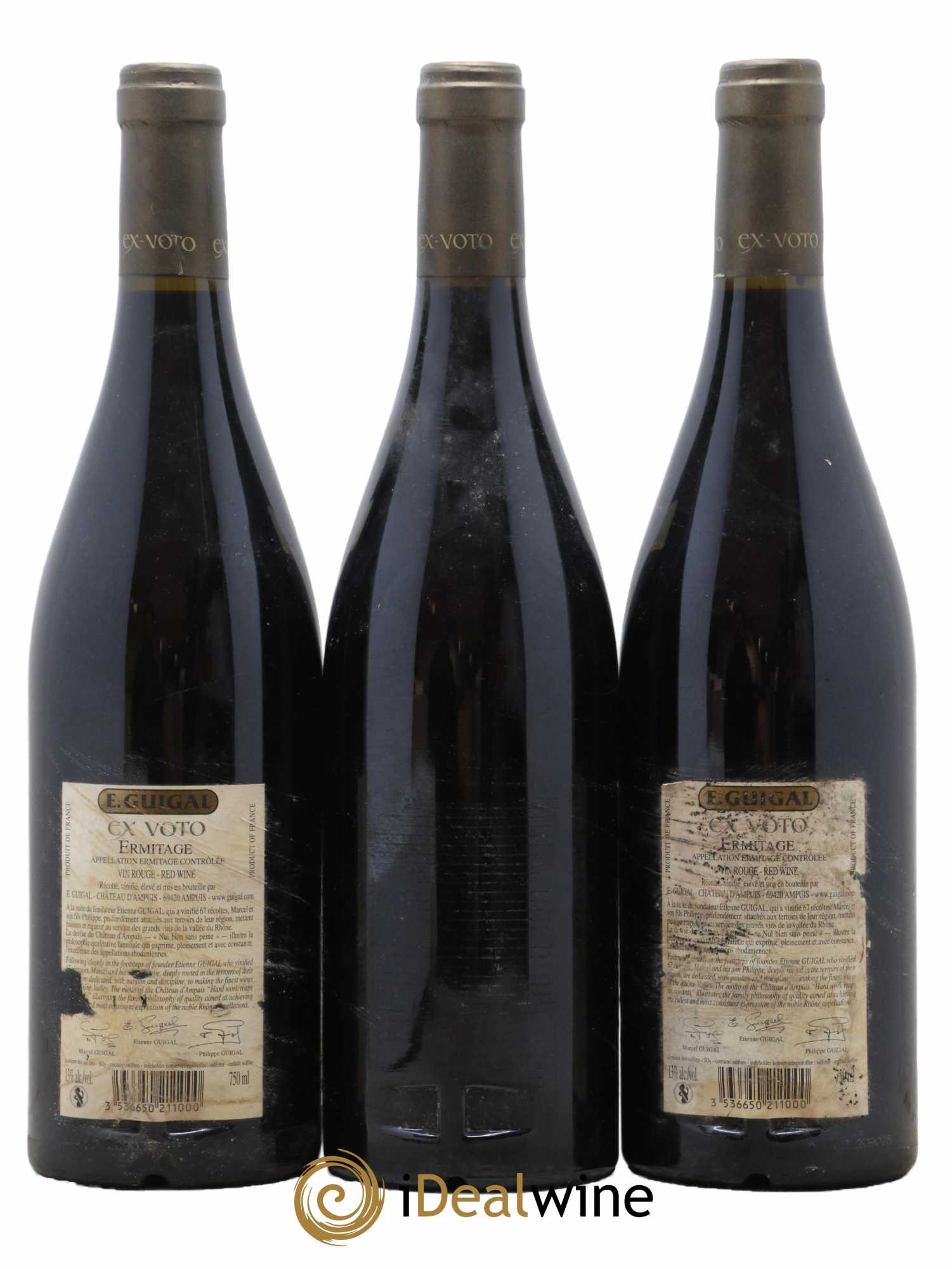 Ermitage Ex Voto Guigal 2005 - Lot de 3 bouteilles - 1
