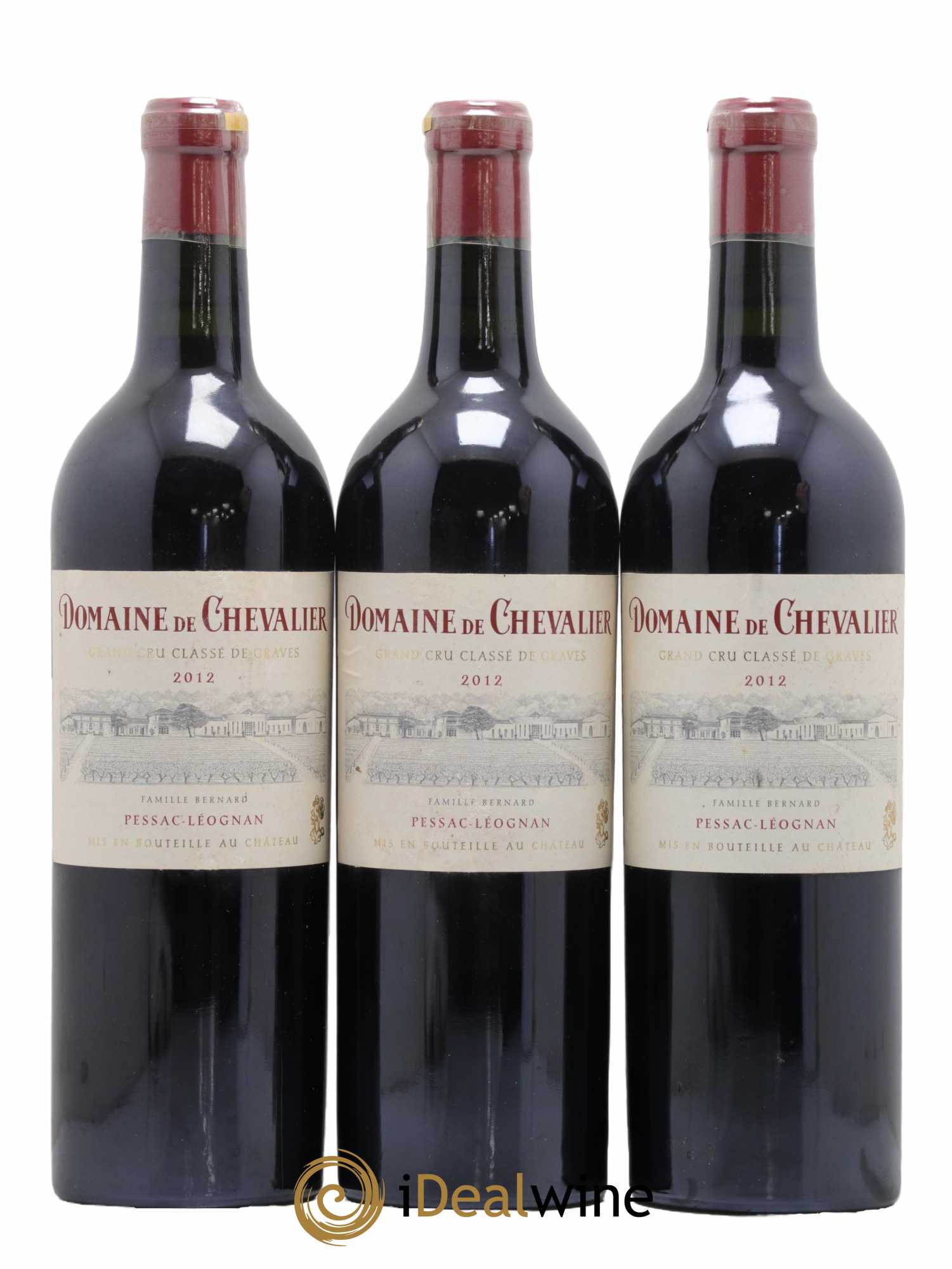 Domaine de Chevalier Cru Classé de Graves 2012 - Lot de 3 bouteilles - 0