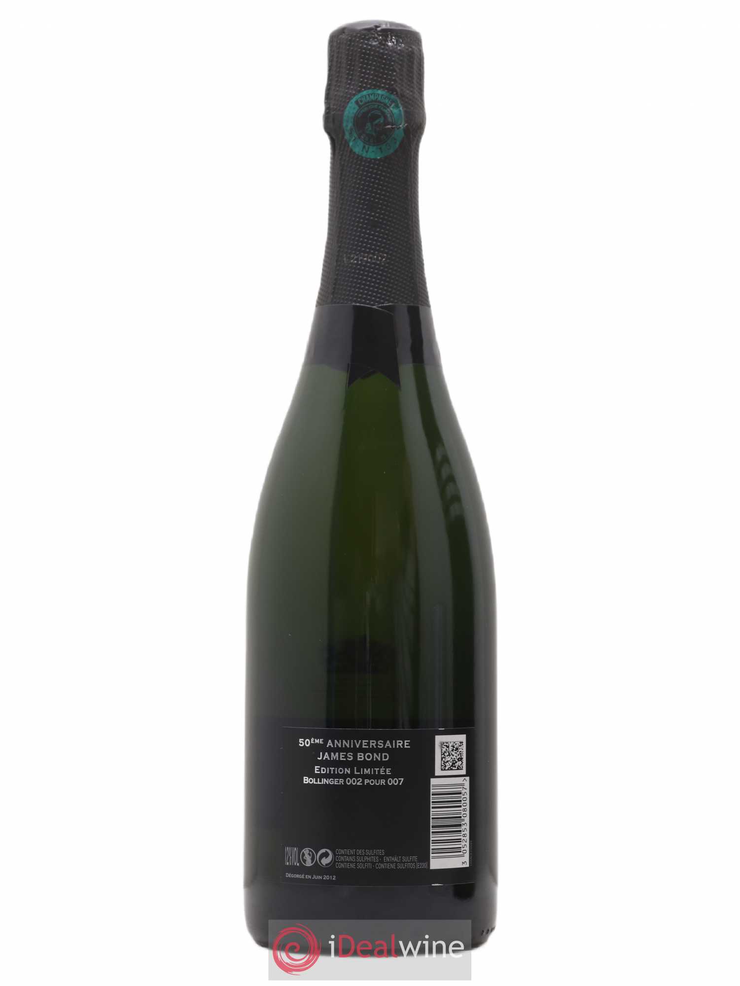 James Bond 007 Bollinger 2002 - Lot de 1 bouteille - 2