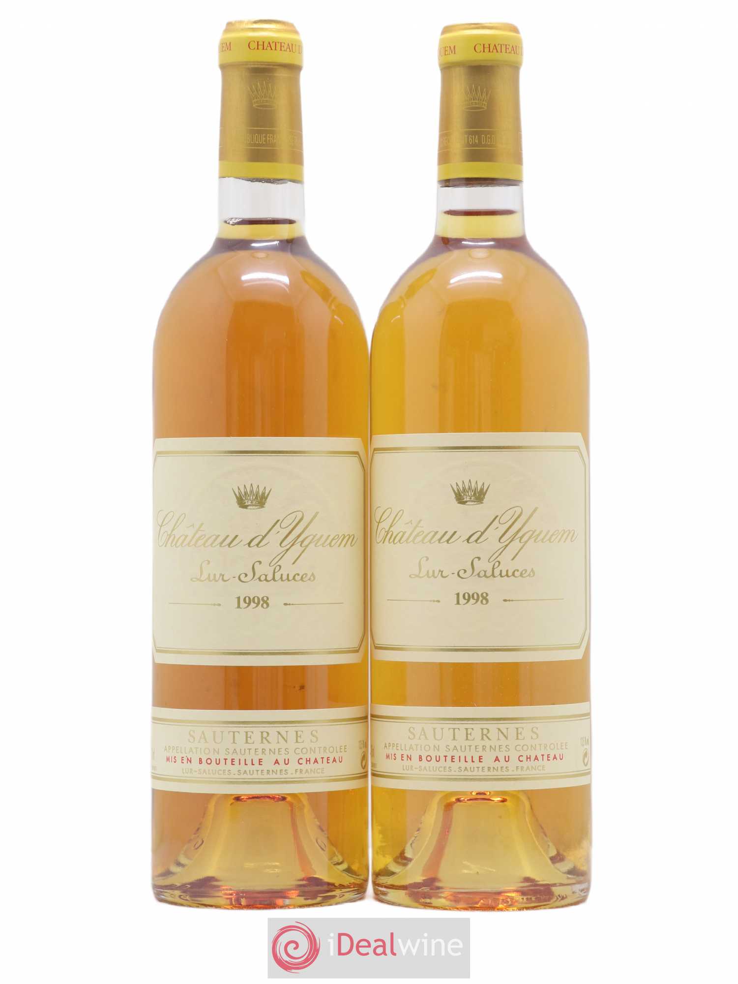 Château d' Yquem 1er Cru Classé Supérieur 1998 - Lotto di 2 bottiglie - 0