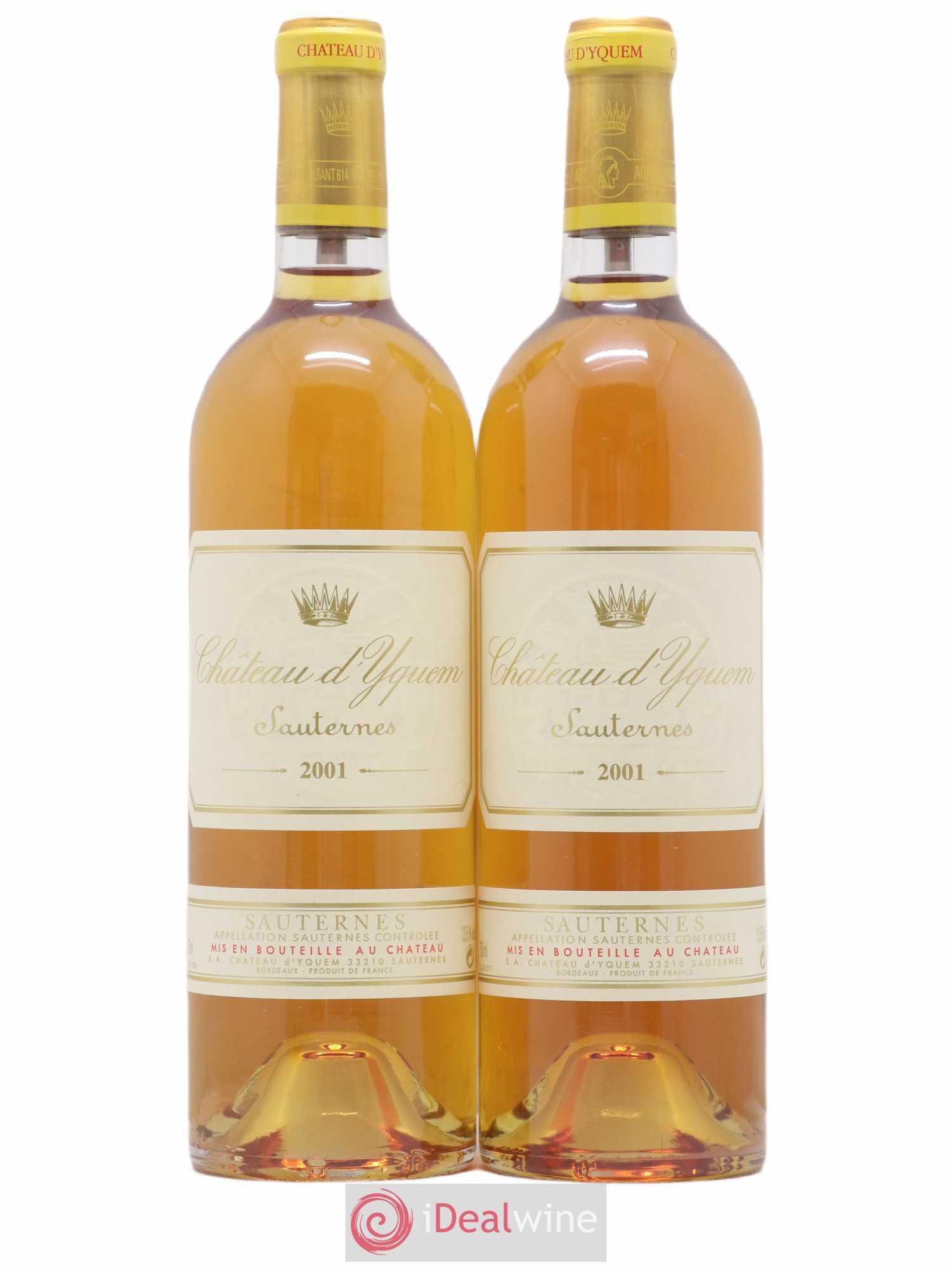 Château d' Yquem 1er Cru Classé Supérieur 2001 - Lotto di 2 bottiglie - 0