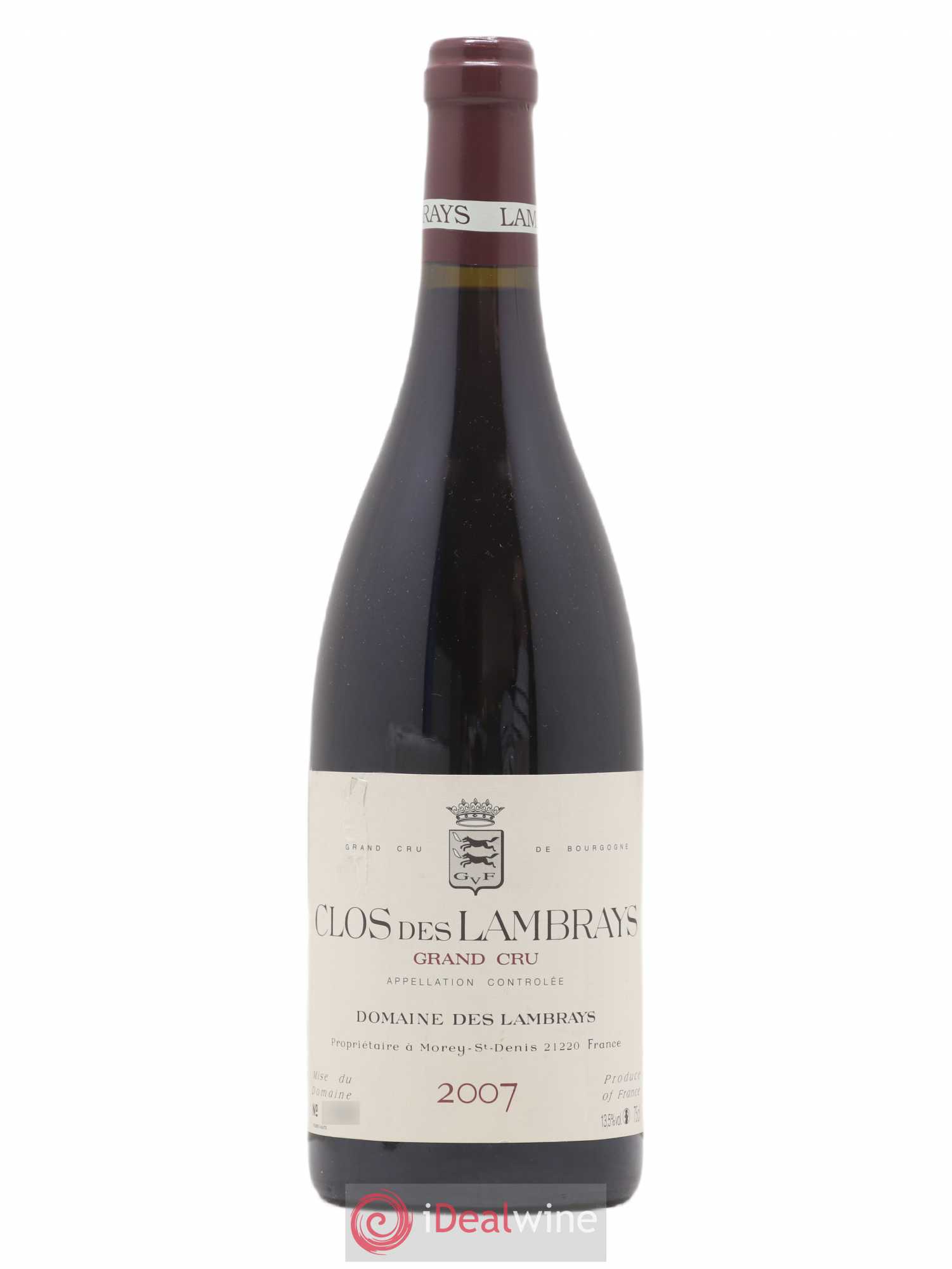 Clos des Lambrays Grand Cru Domaine des Lambrays 2007 - Lot de 1 bouteille - 0