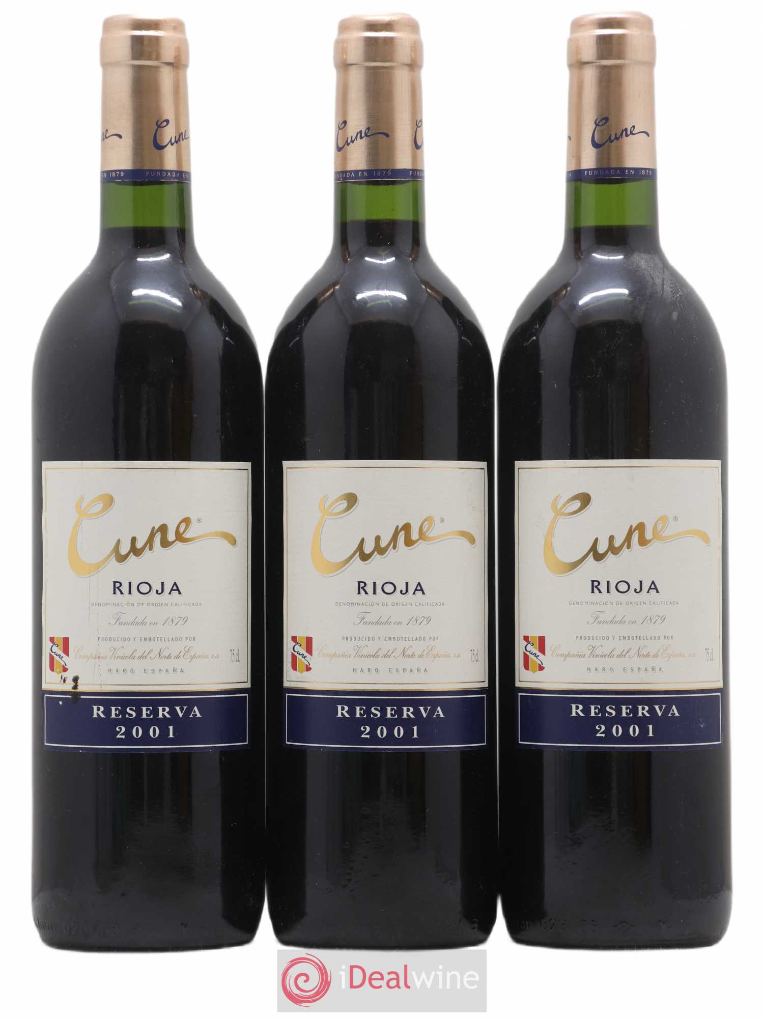 Rioja DOCA Cune Reserva 2001 - Posten von 3 Flaschen - 0